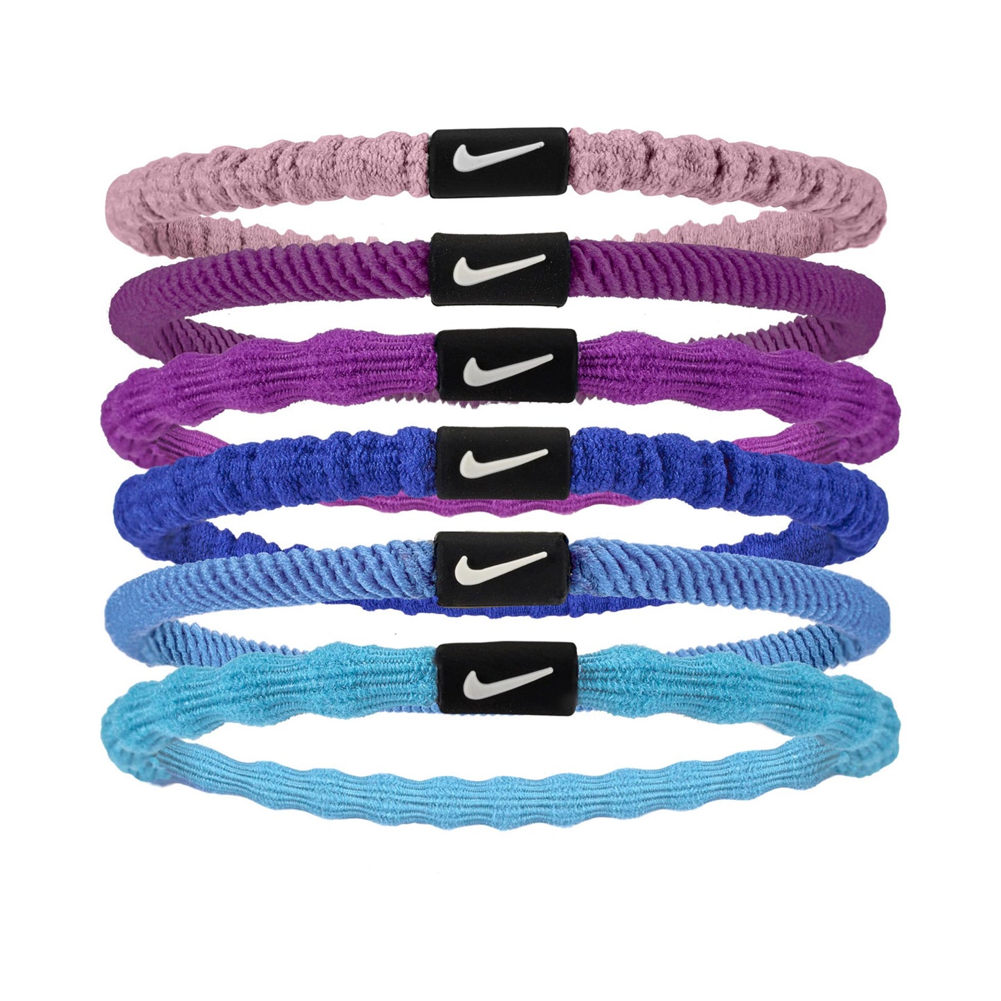 Nike Flex Hair Tie Haarband 6er Pack Unisex - mehrfarbig, lila