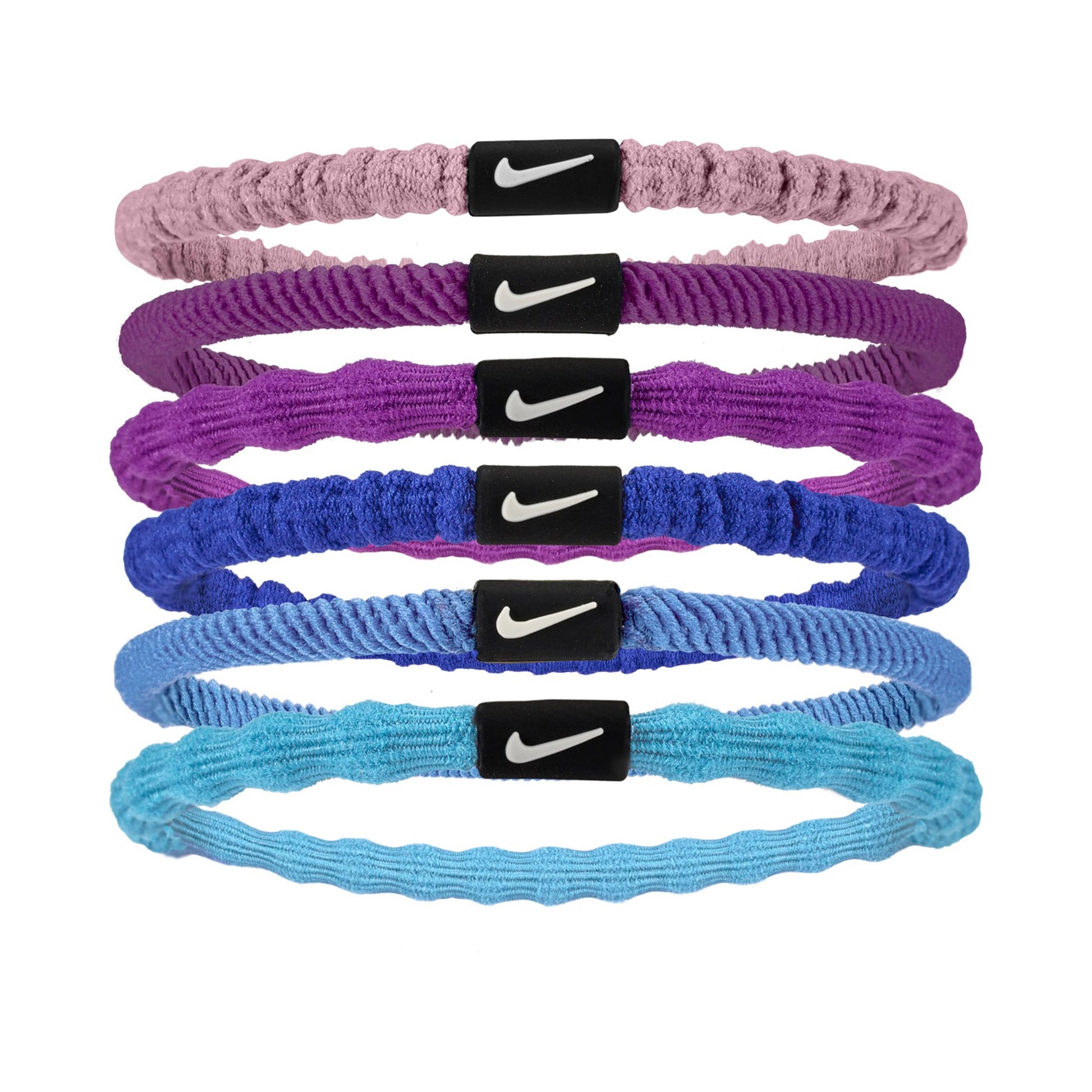 Nike Flex Hair Tie Haarband 6er Pack Unisex - mehrfarbig, lila