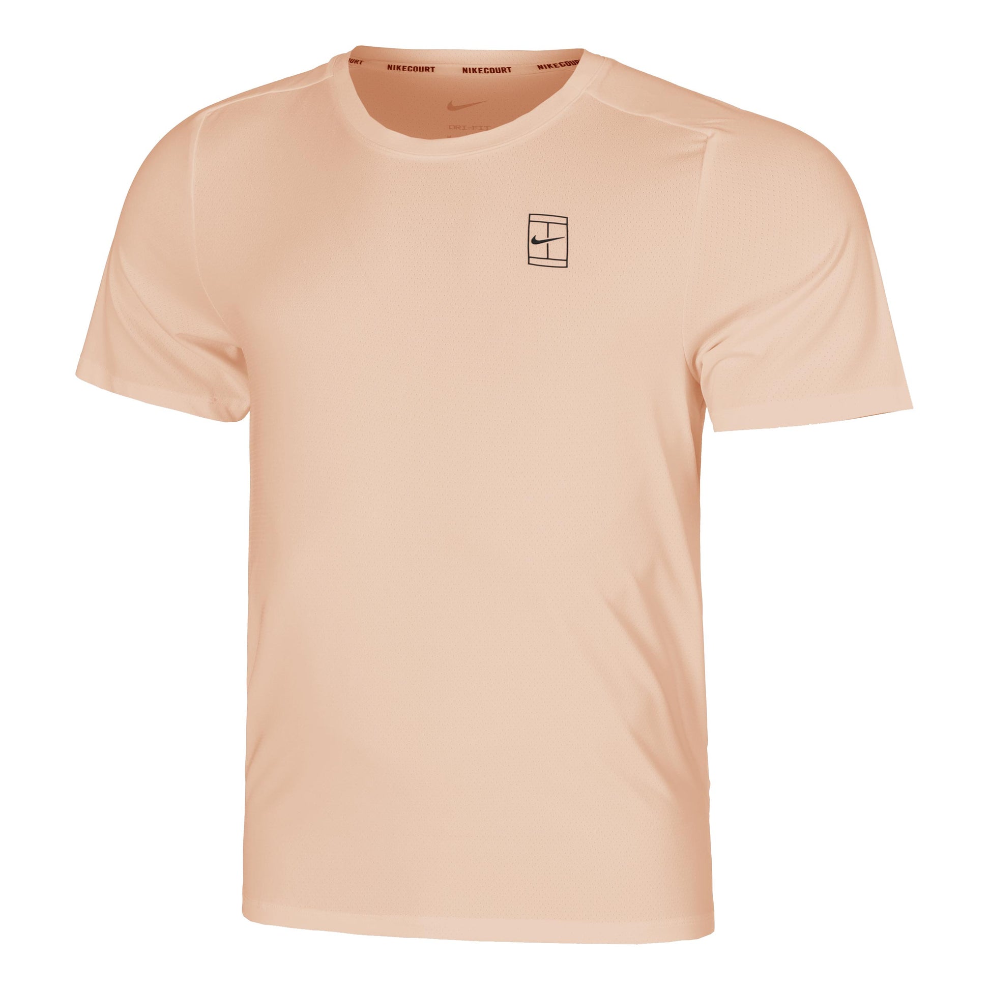 Nike Court Dri-FIT Advantage T-Shirt Herren - koralle, schwarz
