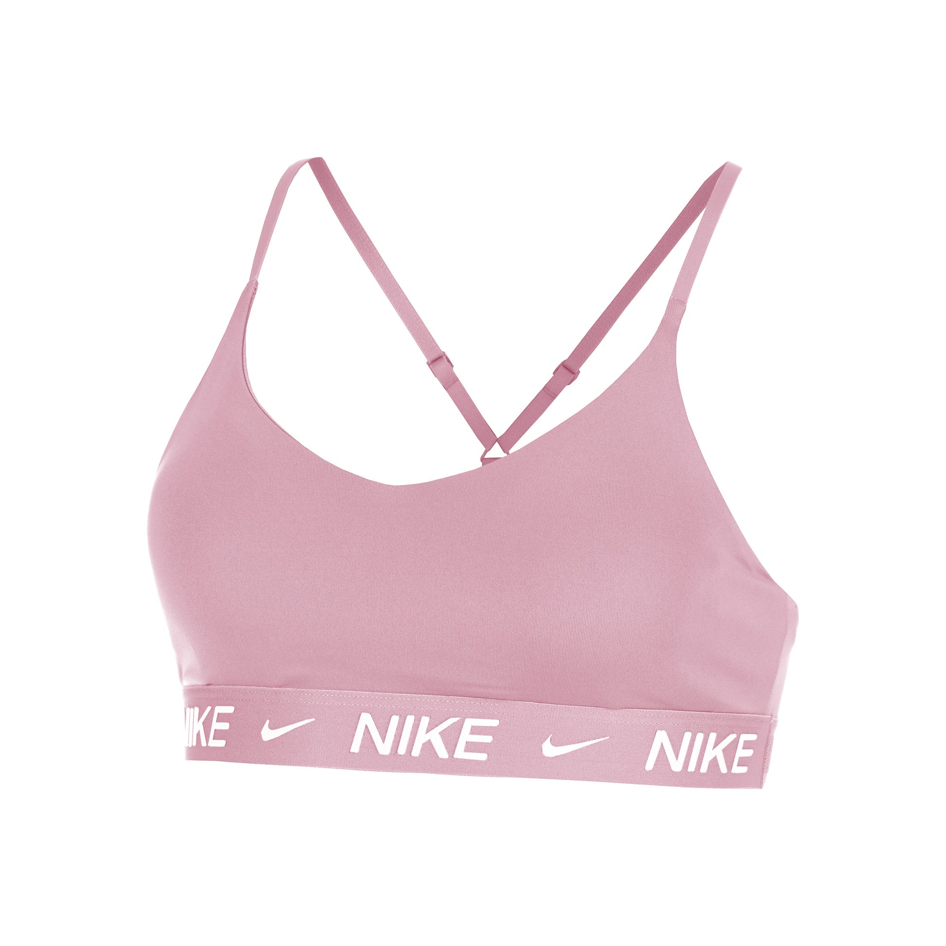 Nike Dri-Fit INDY LGT Support Sport-BH Damen-altrosa