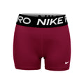 Dri-Fit Big Kids 3in Shorts Mädchen - weinrot, schwarz