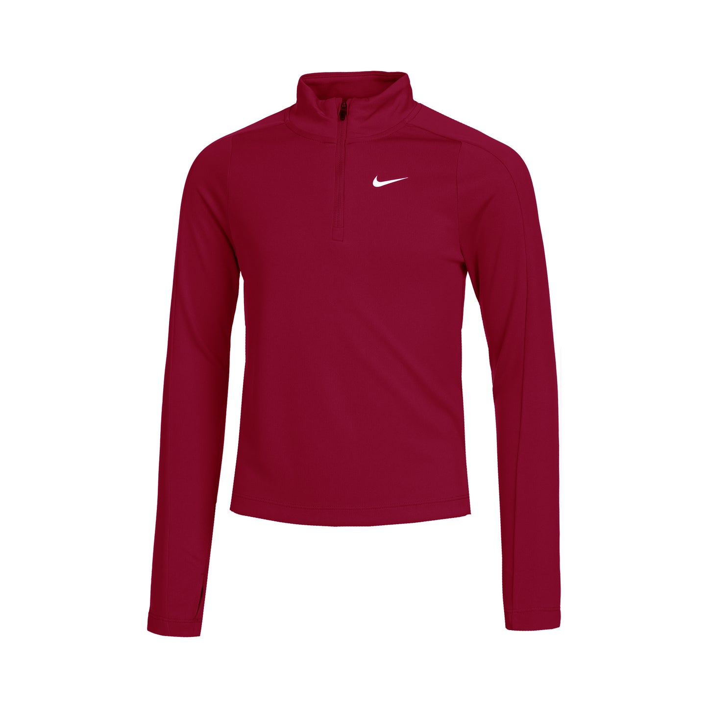 Nike Dri-Fit Longsleeve Mädchen-Rot,Weiß