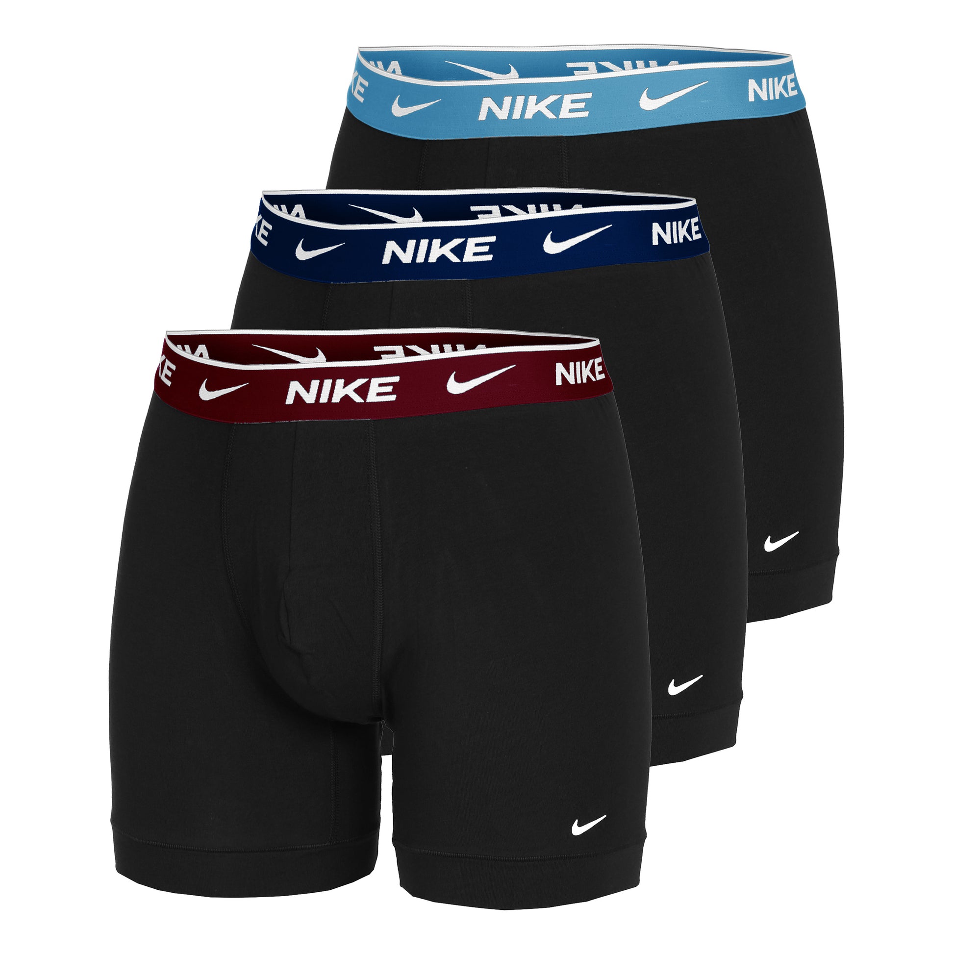 Nike Everyday Cotton Stretch Boxer Short 3er Pack Herren - schwarz, schwarz