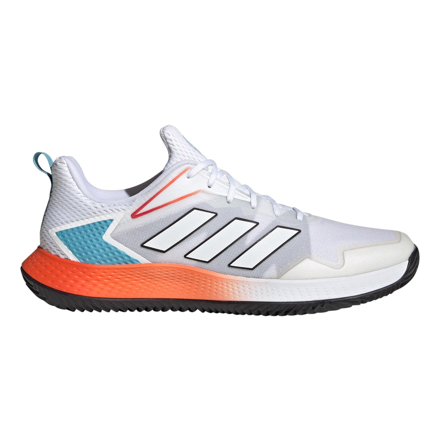 adidas Defiant Speed Sandplatzschuh Herren - weiß, orange