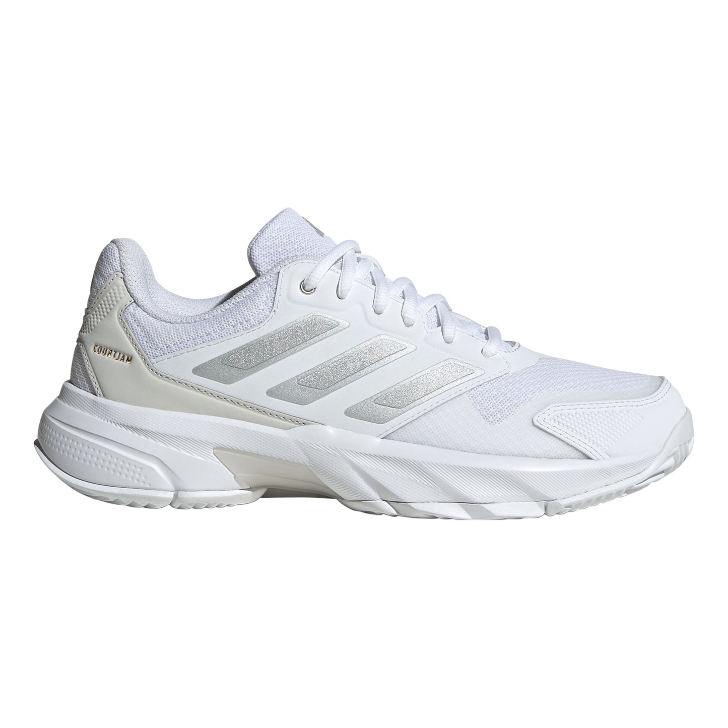 adidas CourtJam Control 3 Allcourtschuh Damen - weiß, silber