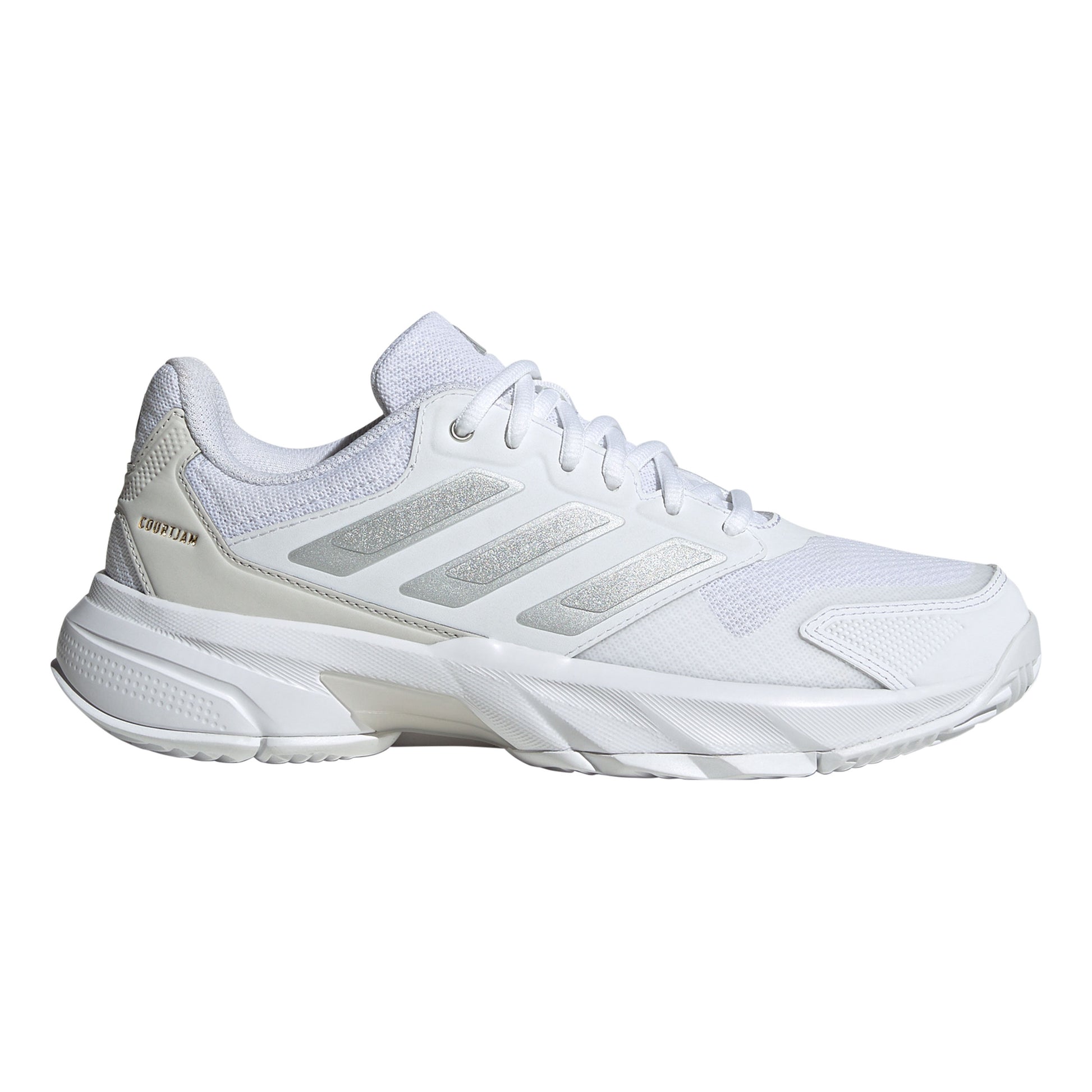 adidas CourtJam Control 3 Allcourtschuh Damen - weiß, silber