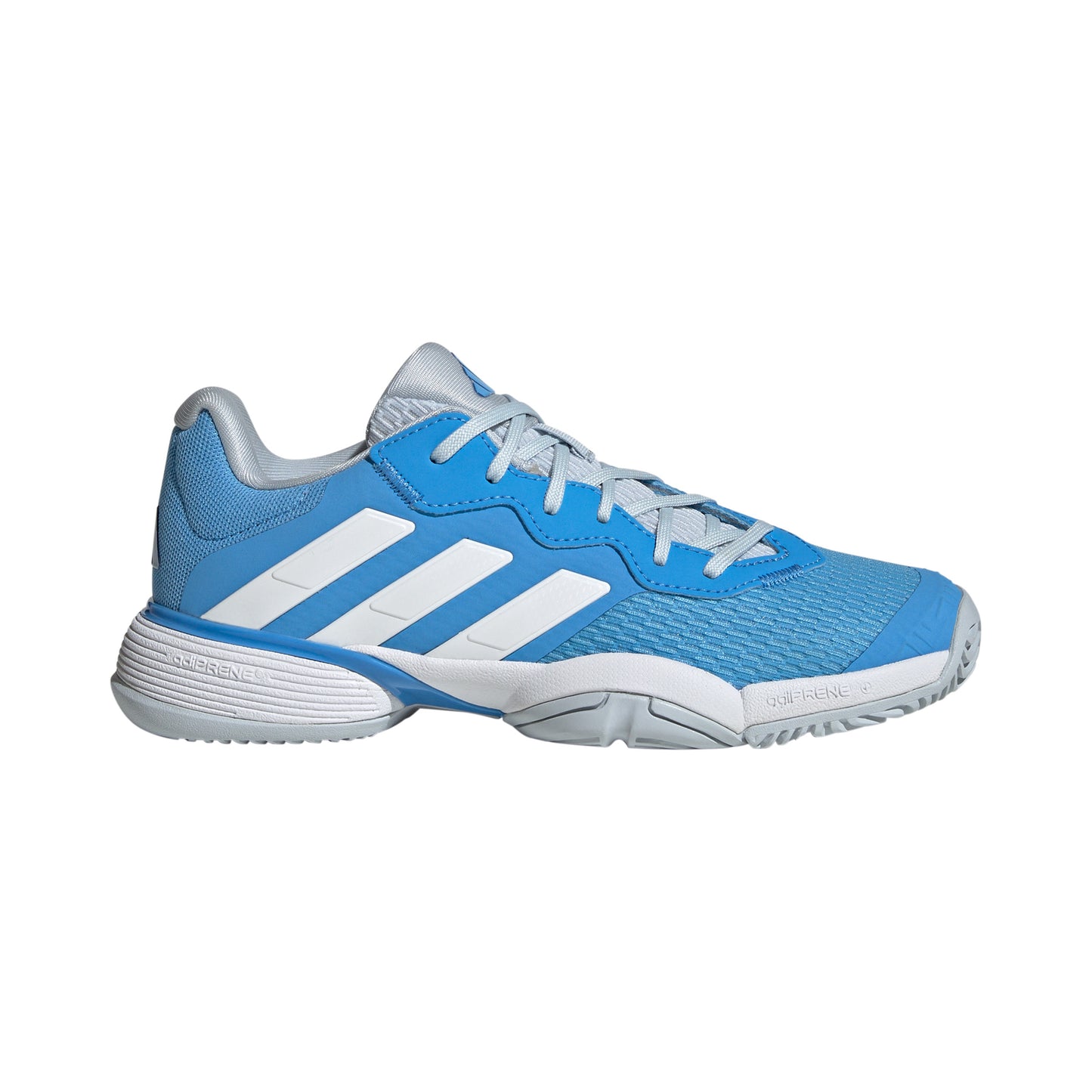 adidas Barricade Allcourtschuh Kinder - blau, weiß