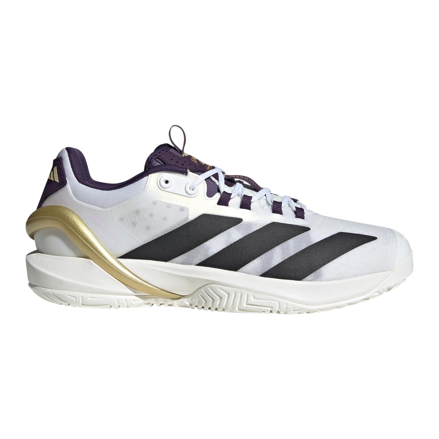 adidas Adizero Cybersonic Allcourtschuh Herren - weiß, lila
