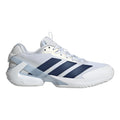 adizero Ubersonic 5 Sandplatzschuh Damen - weiß, dunkelblau