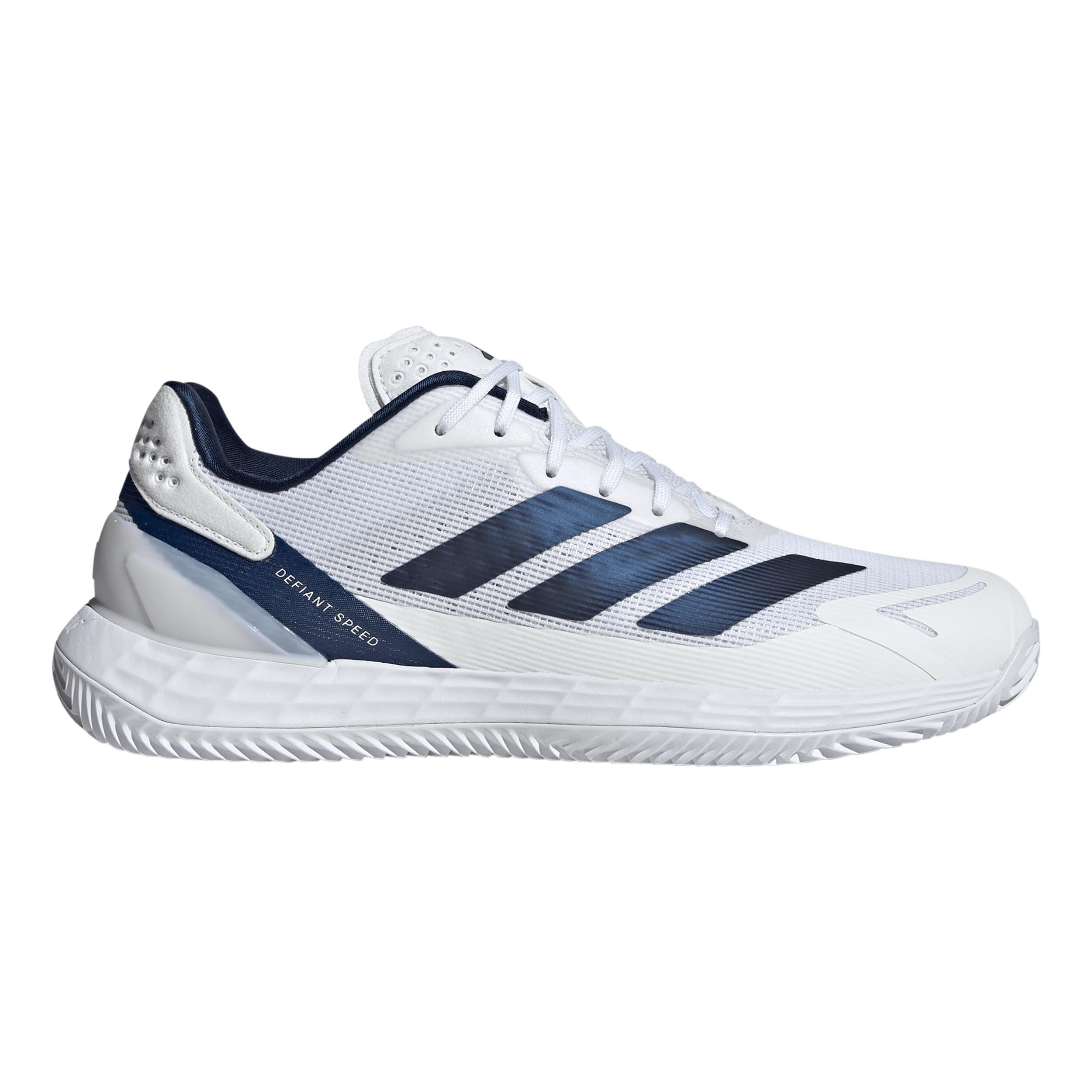 adidas Defiant Speed 2 Sandplatzschuh Herren - weiß, dunkelblau