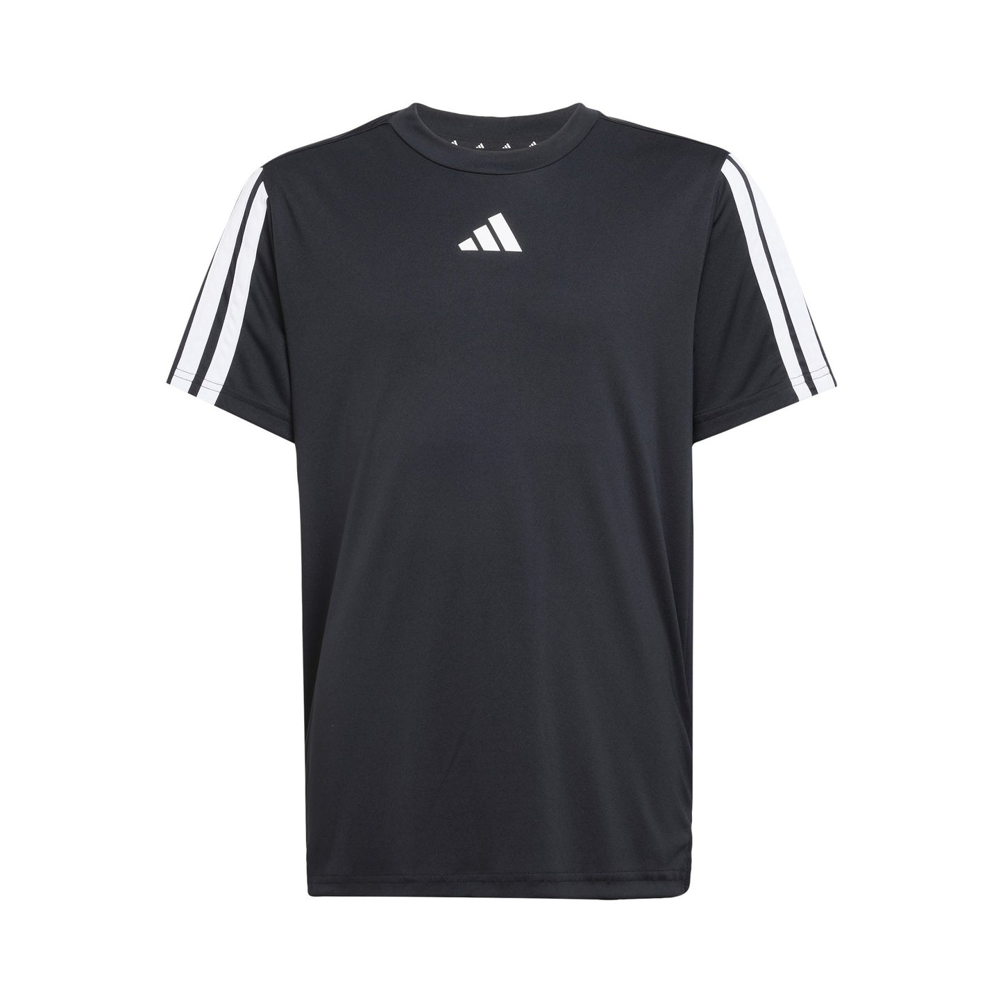 adidas Training Essentials 3 Stripes T-Shirt Kinder-Schwarz,Weiß