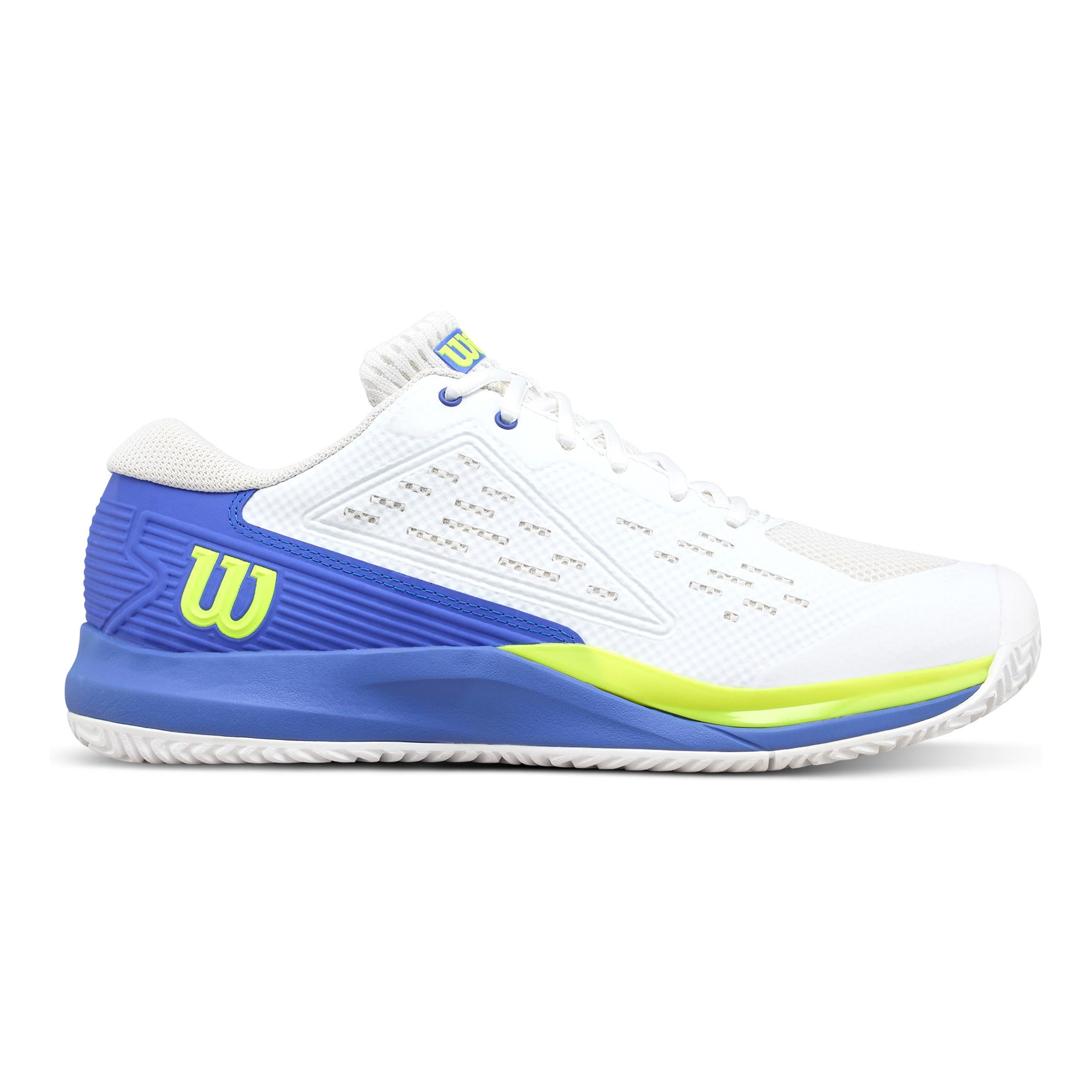 Wilson Rush Pro Ace Allcourtschuh Herren-Weiß,Blau