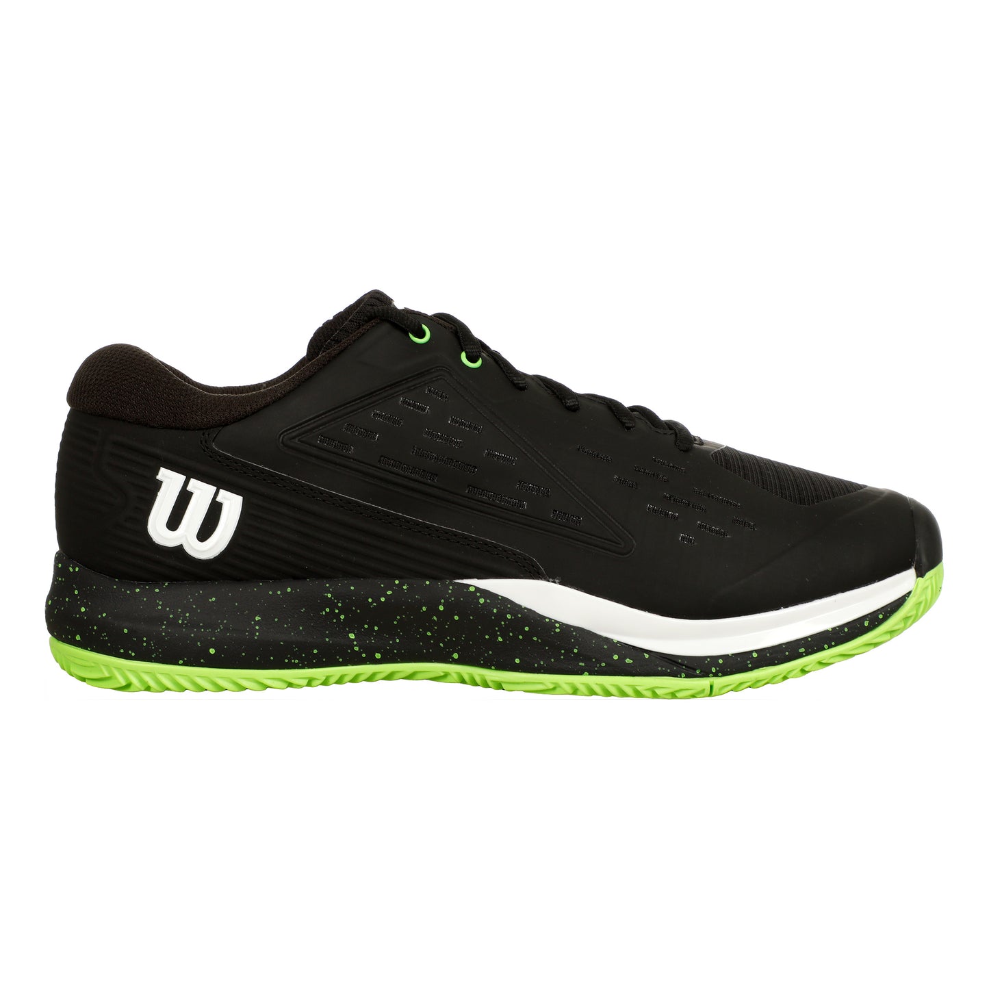 Wilson Rush Pro Ace Sandplatzschuh Herren-Schwarz,Neongrün
