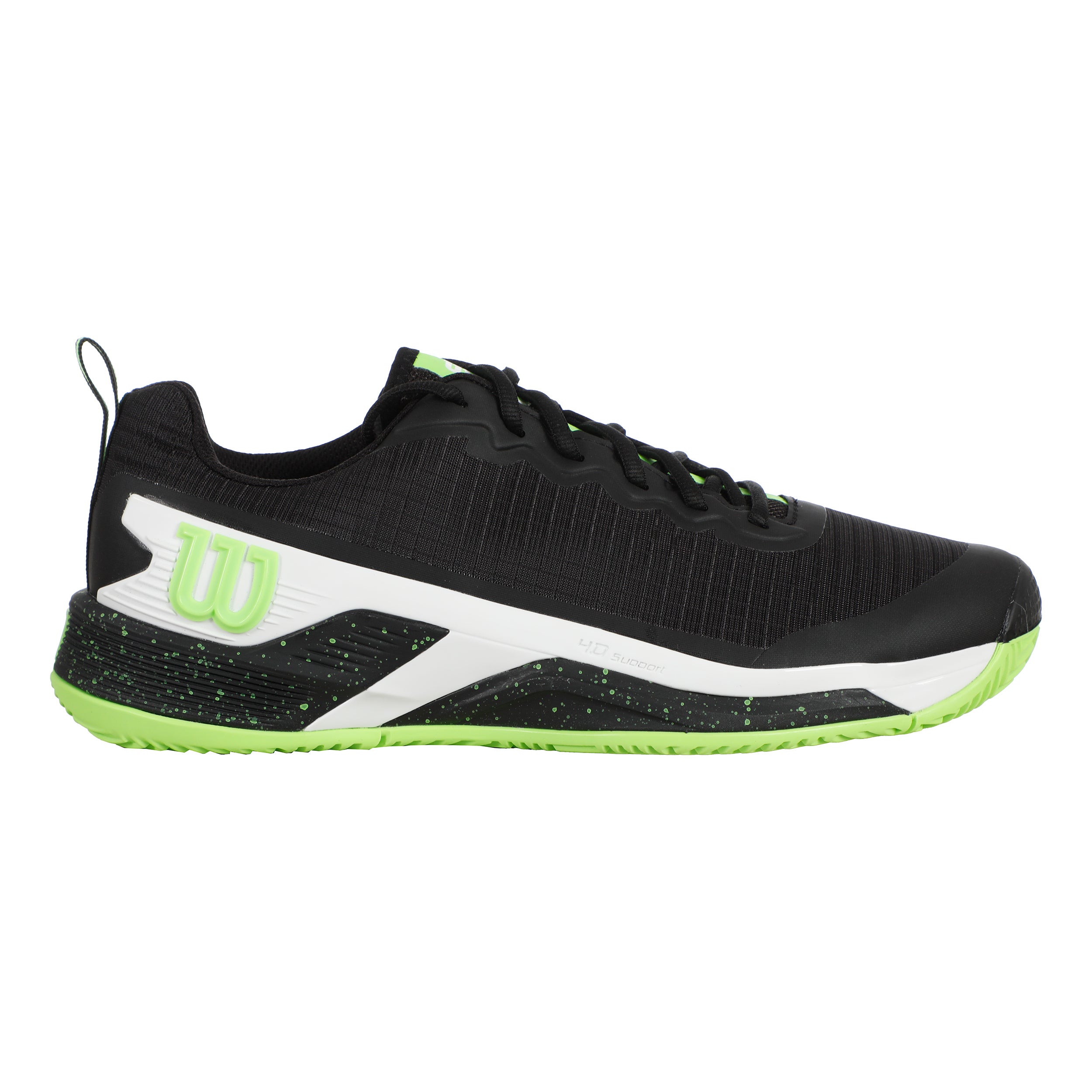 Wilson Rush Pro 4.5 Sandplatzschuh Herren-Schwarz,Hellgrün