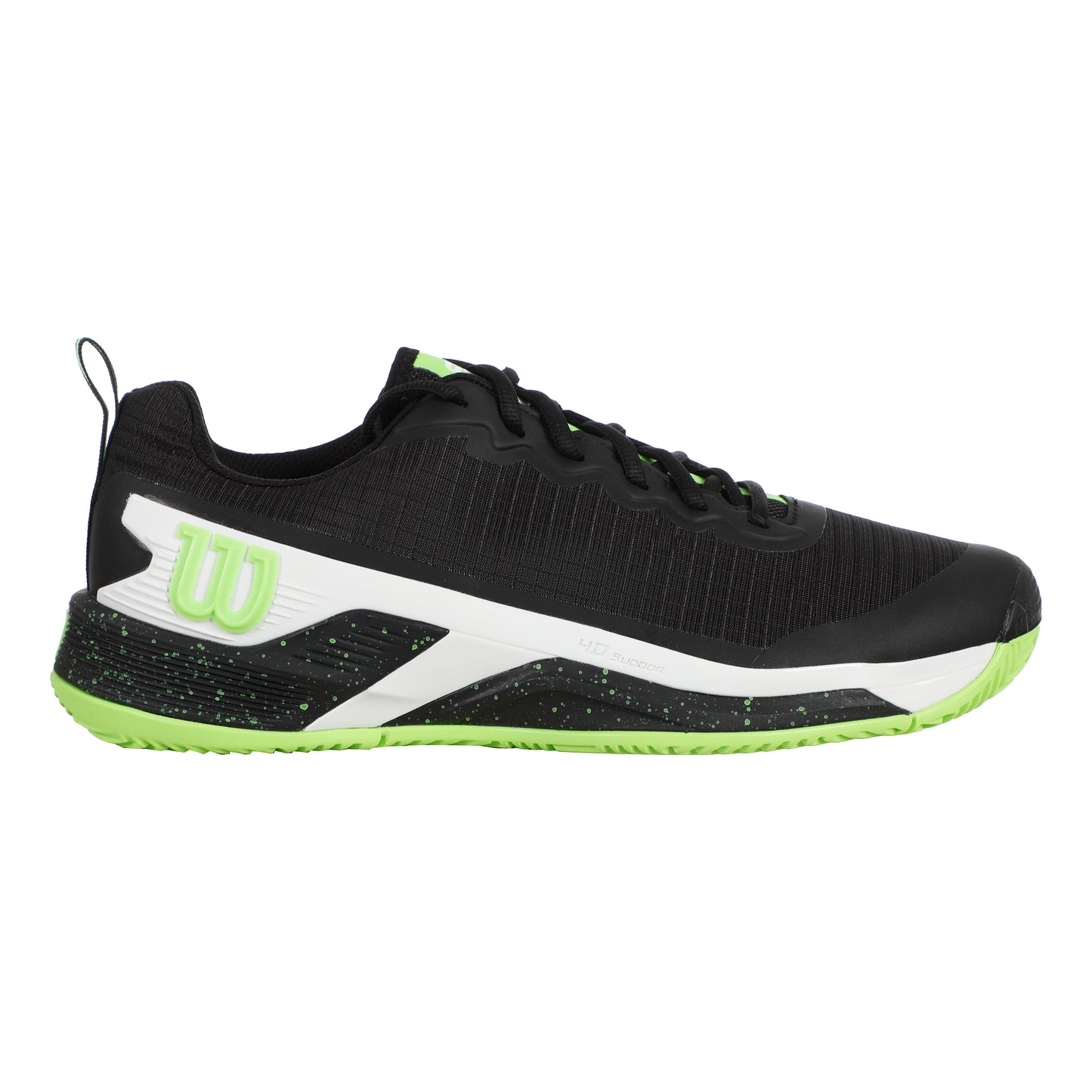 Wilson Rush Pro 4.5 Sandplatzschuh Herren-Schwarz,Hellgrün