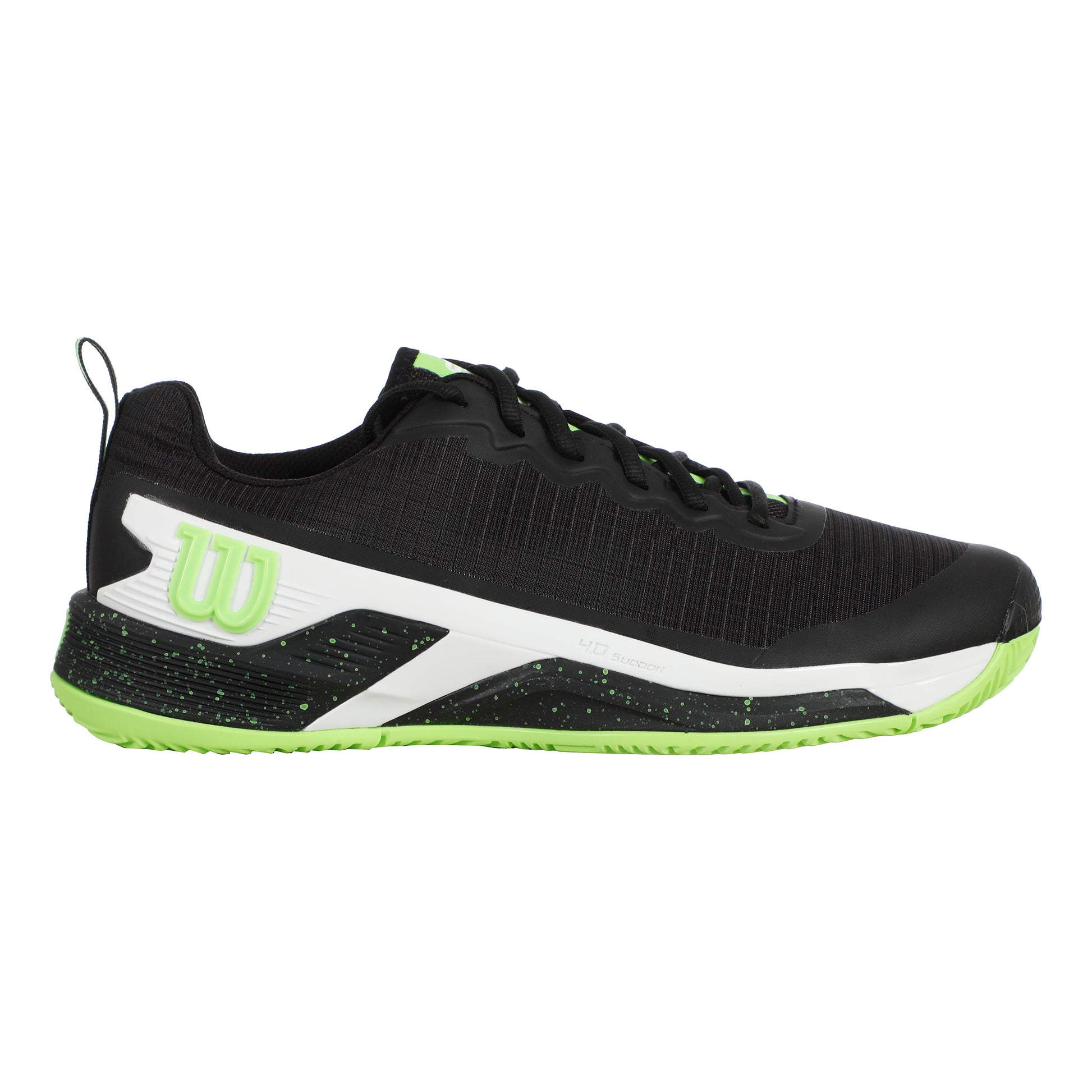 Wilson Rush Pro 4.5 Sandplatzschuh Herren-Schwarz,Hellgrün