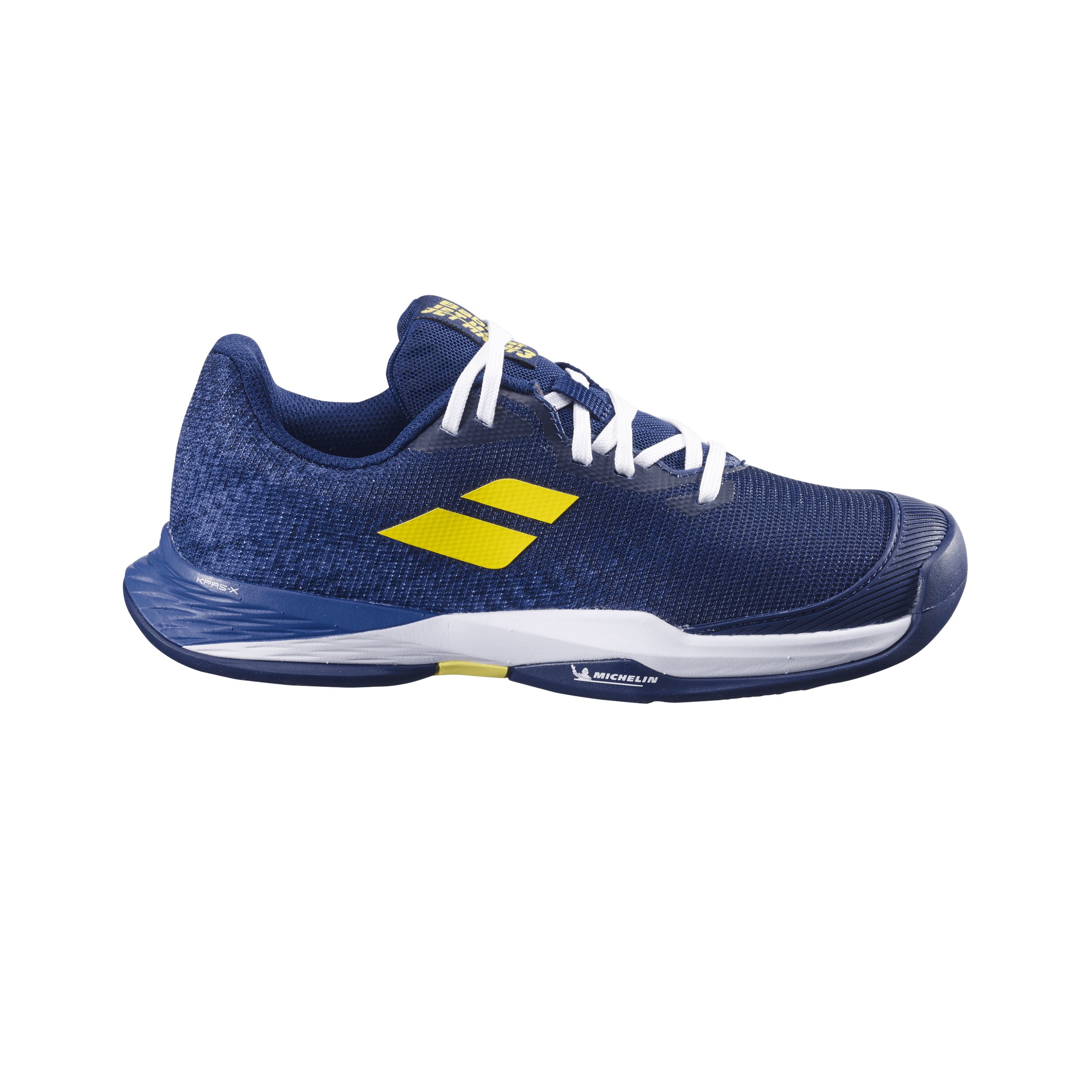 Babolat Jet Mach 3 Sandplatzschuh Kinder-Dunkelblau,Gelb