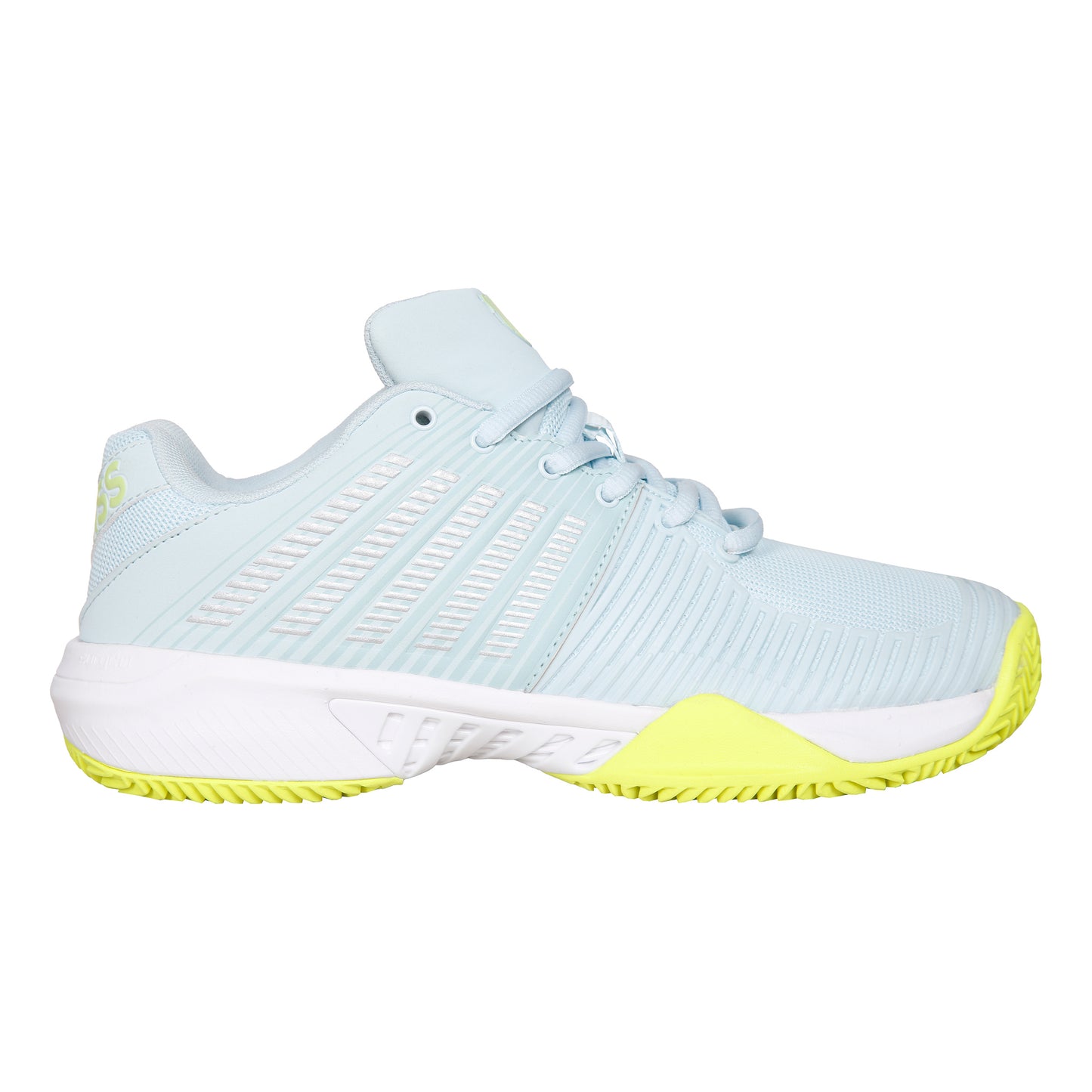 K-Swiss Express Light 2 Sandplatzschuh Damen - hellblau, neongrün