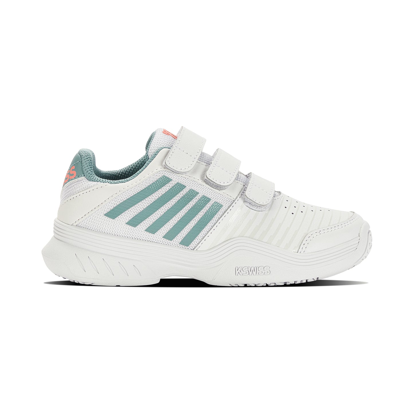 K-Swiss Court Express Strap Omni Allcourtschuh Kinder-weiß,türkis