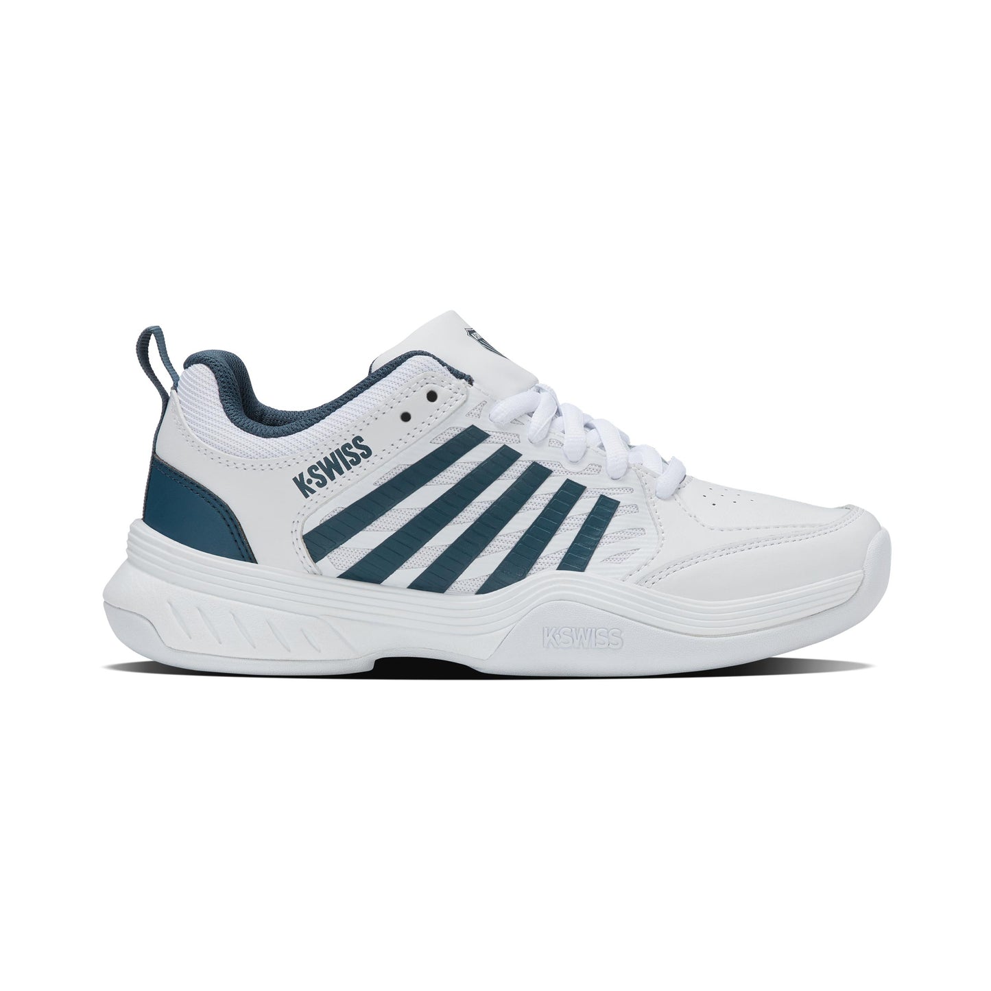 K-Swiss Court Express 2 Teppichschuh Kinder - weiß, petrol