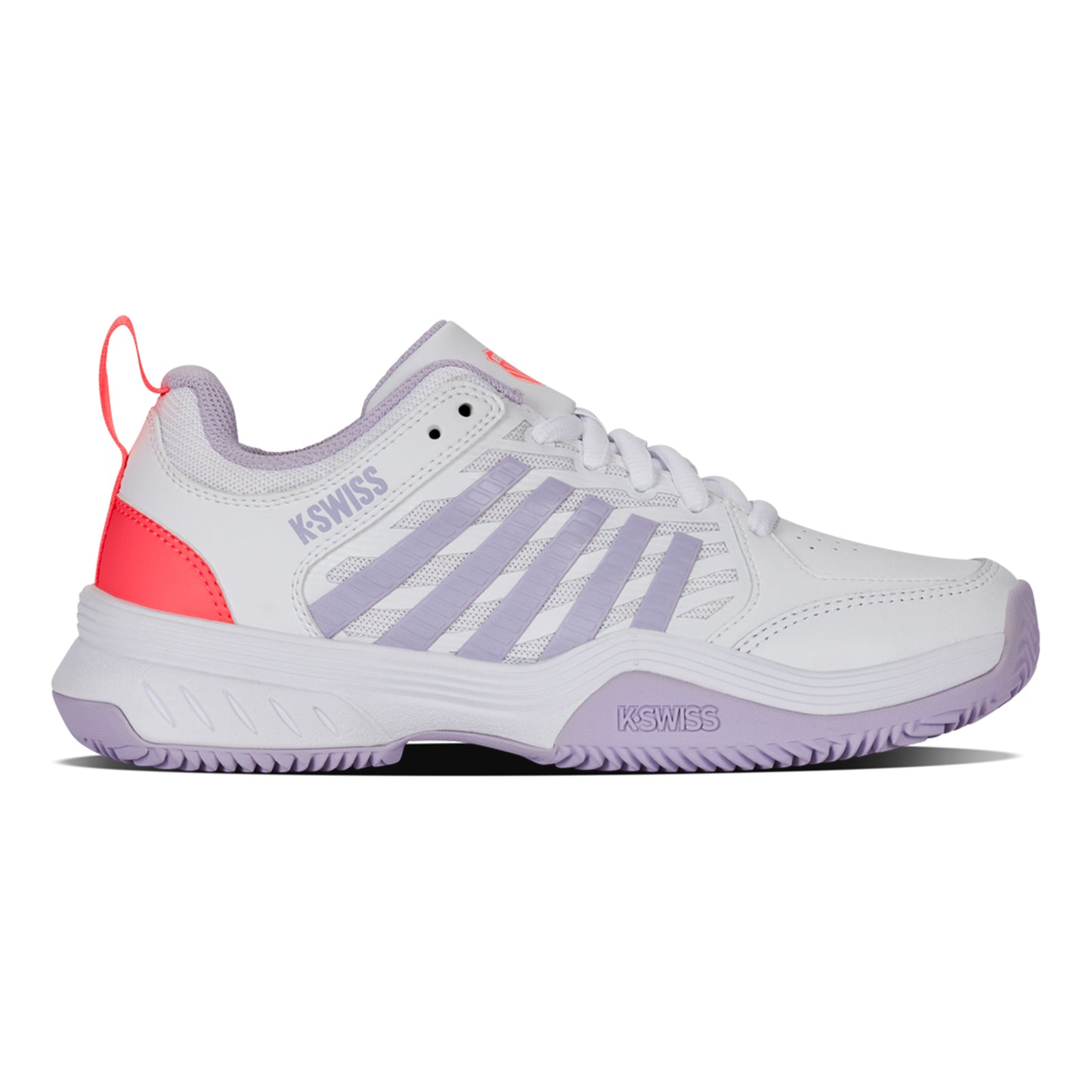 K-Swiss Court Express 2 Sandplatzschuh Damen - weiß, flieder