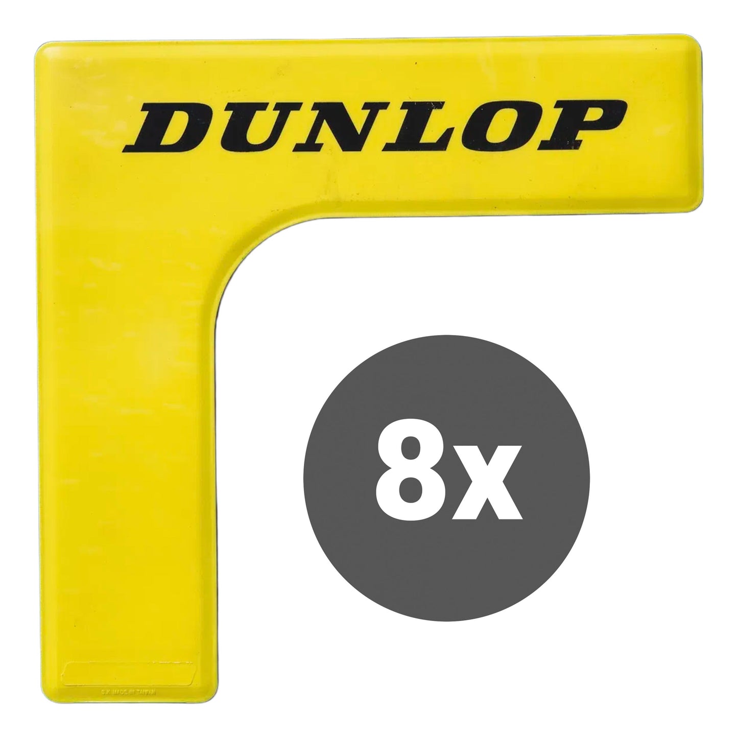 Dunlop Markierungsecke 8er Pack-Gelb