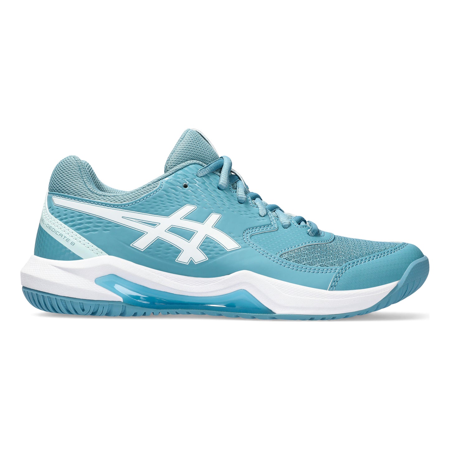 ASICS Gel-Dedicate 8 Allcourtschuh Damen - petrol, weiß