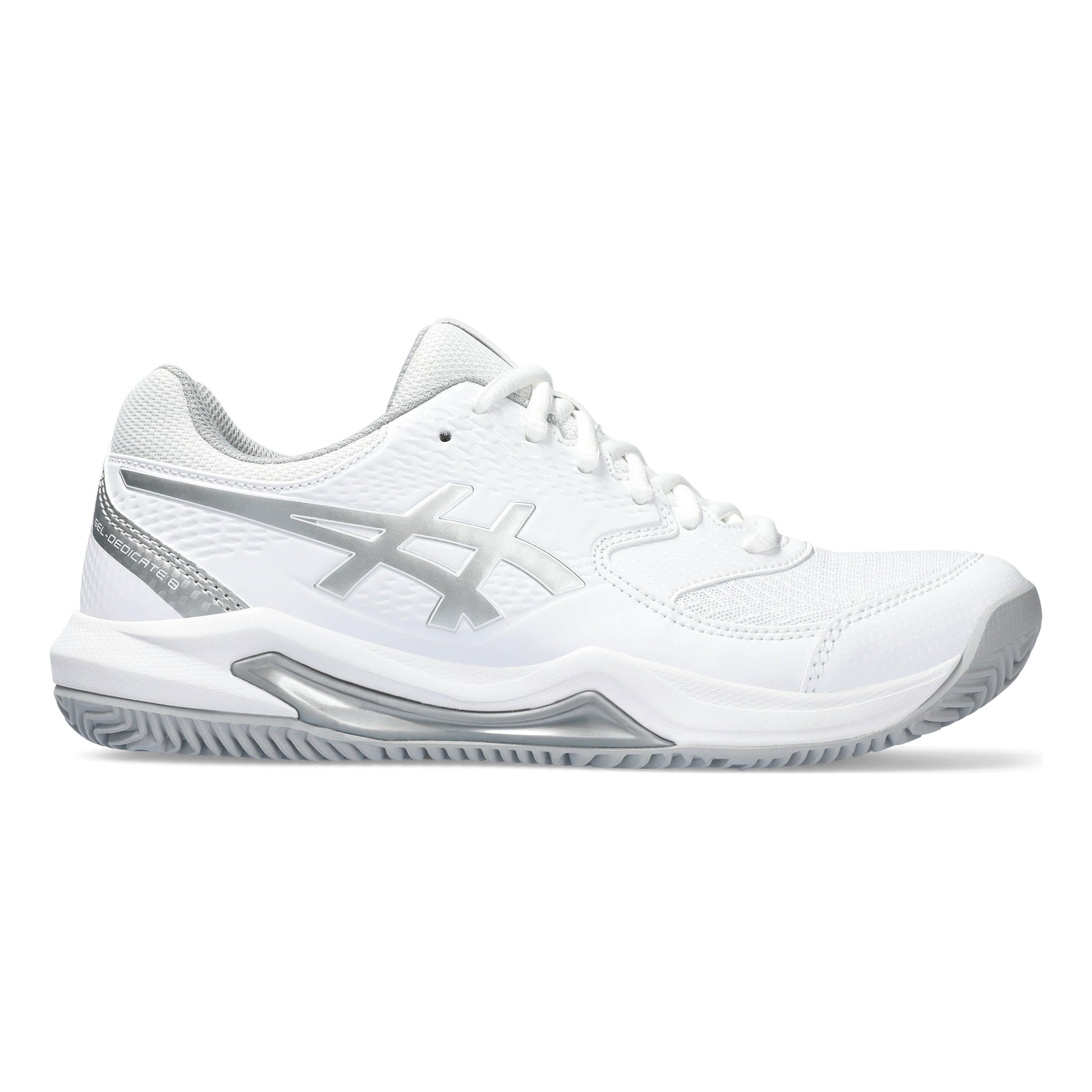 ASICS Gel-Dedicate 8 Sandplatzschuh Damen - weiß, silber