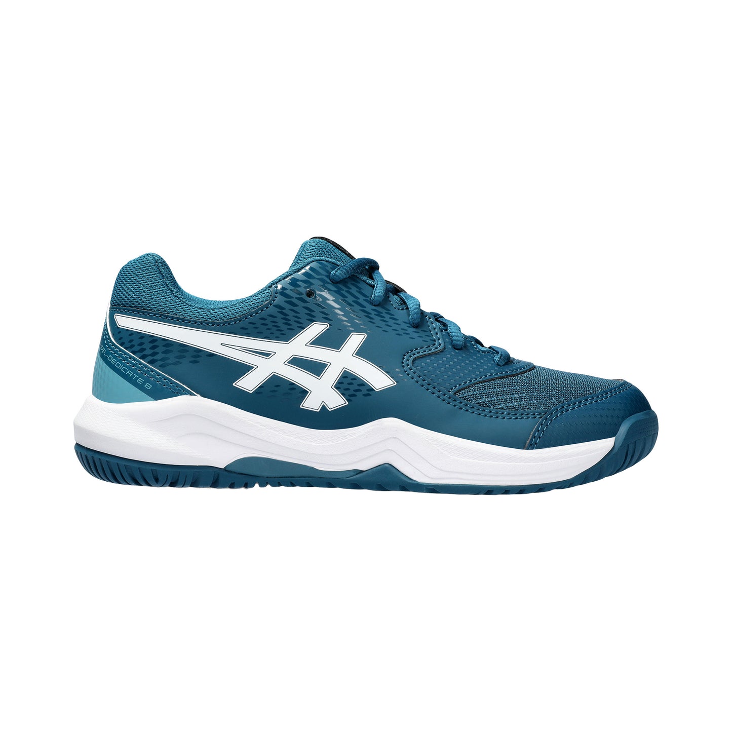 ASICS Gel-Dedicate 8 GS Allcourtschuh Kinder - petrol, weiß