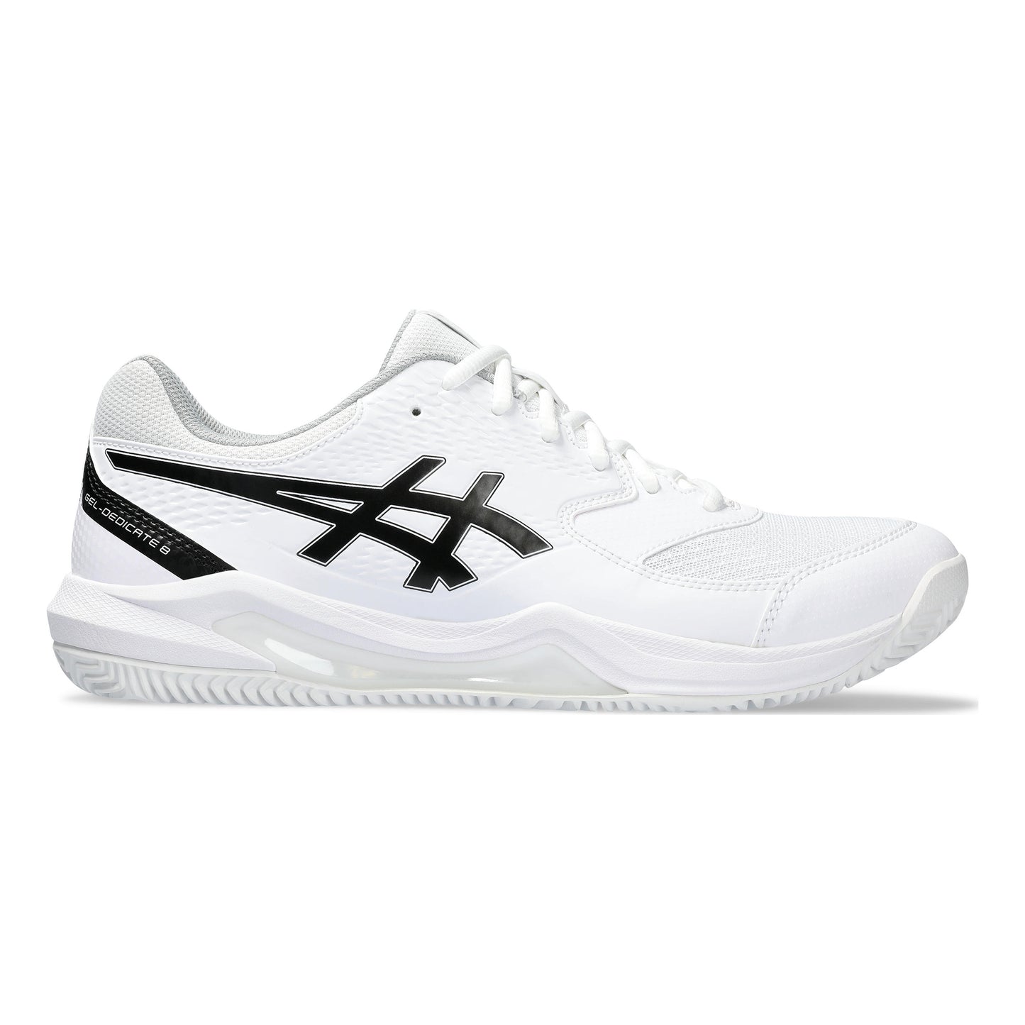 ASICS Gel-Dedicate 8 Sandplatzschuh Herren - weiß, schwarz