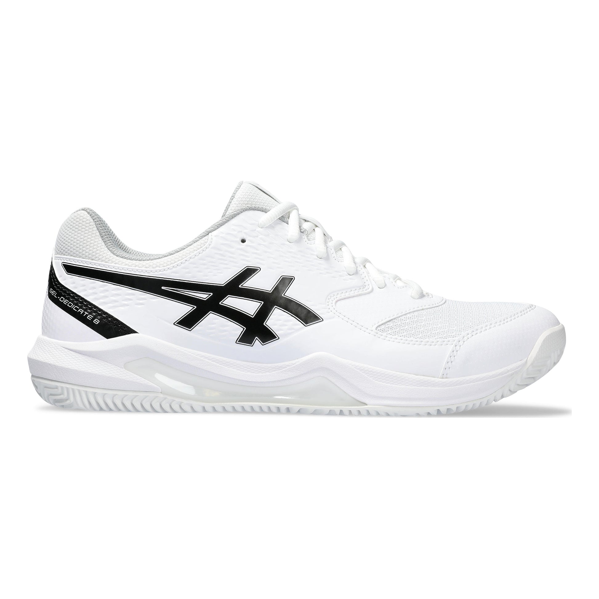 ASICS Gel-Dedicate 8 Sandplatzschuh Herren - weiß, schwarz