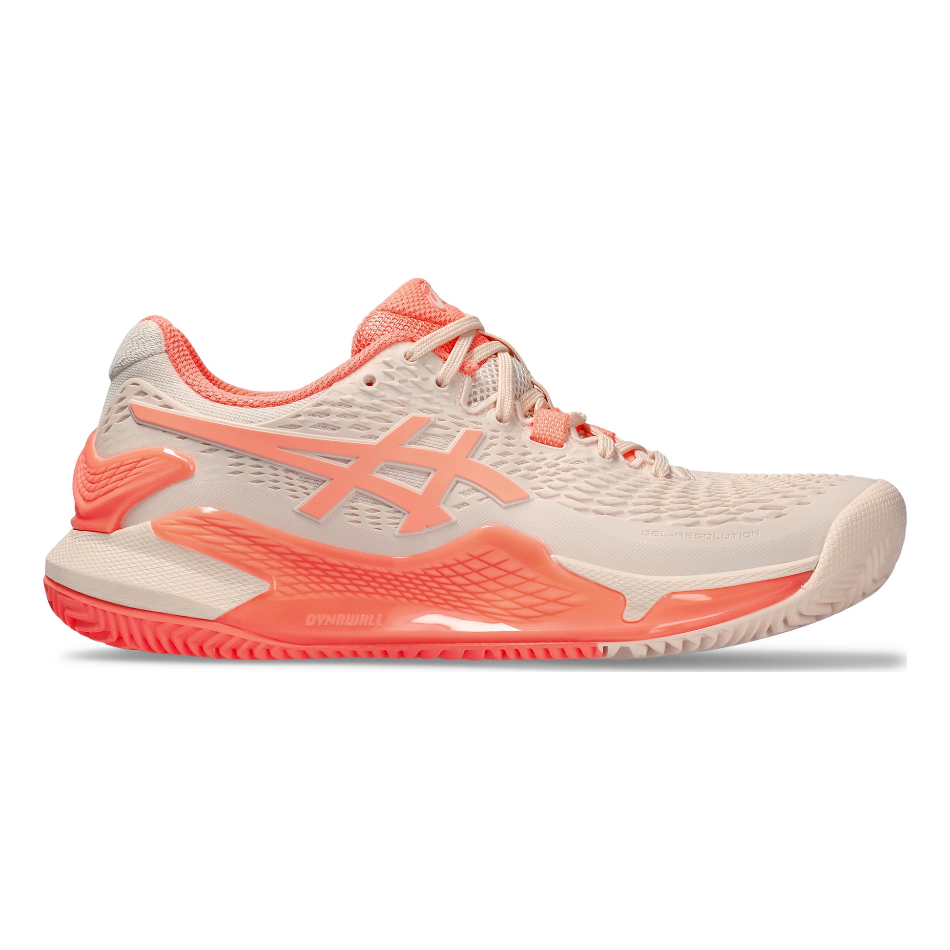 ASICS Gel-Resolution 9 Sandplatzschuh Damen - apricot, koralle