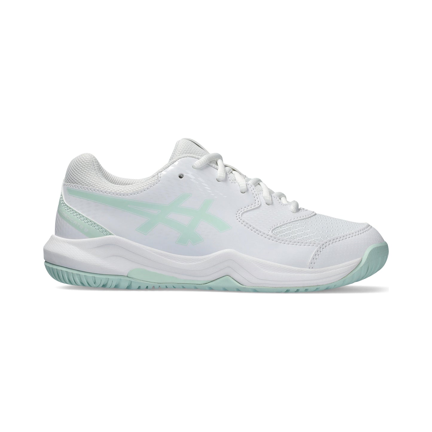 ASICS Gel-Dedicate 8 GS Allcourtschuh Kinder - weiß, hellblau