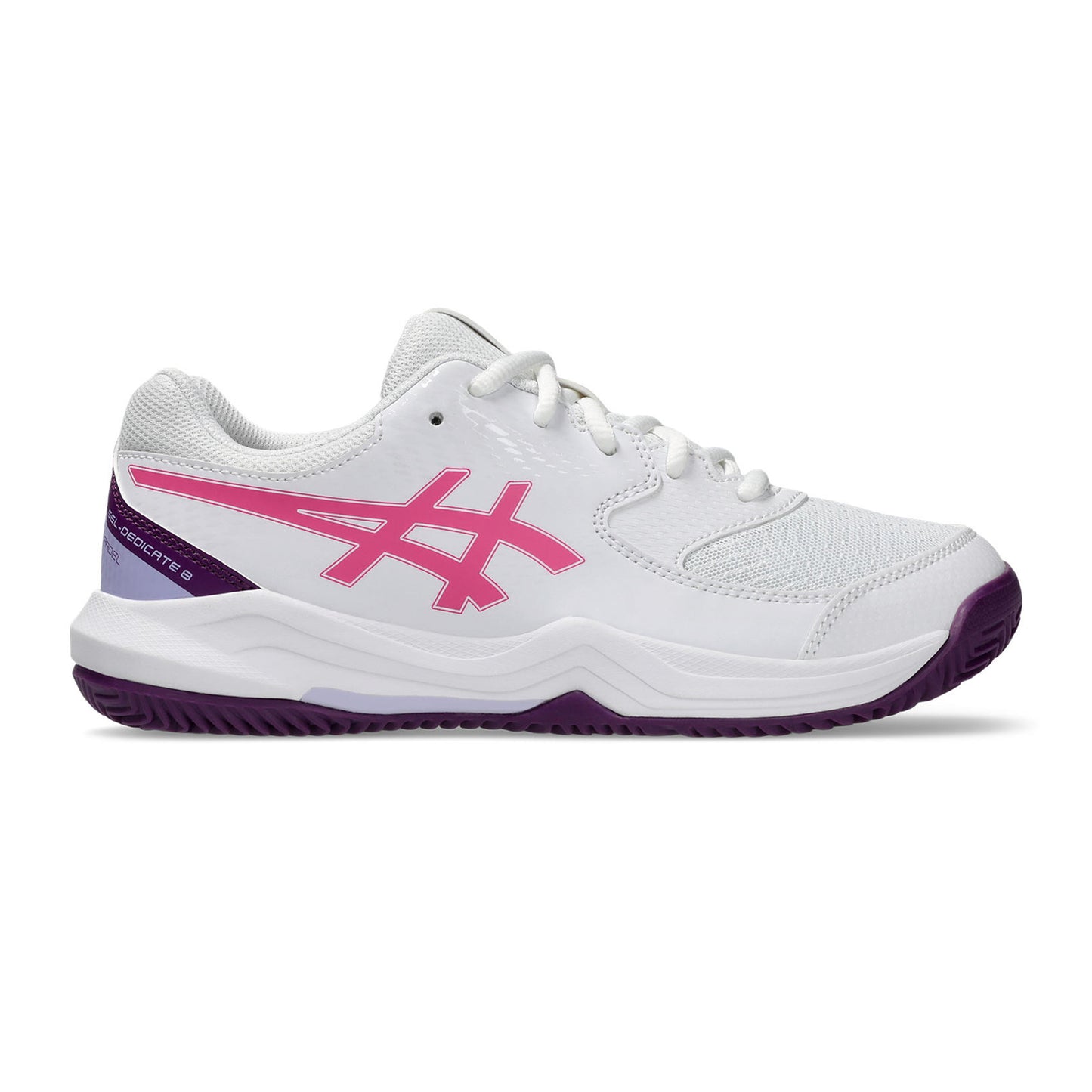 ASICS GEL-DEDICATE 8 PADEL GS Padelschuh Kinder-weiß, rosa