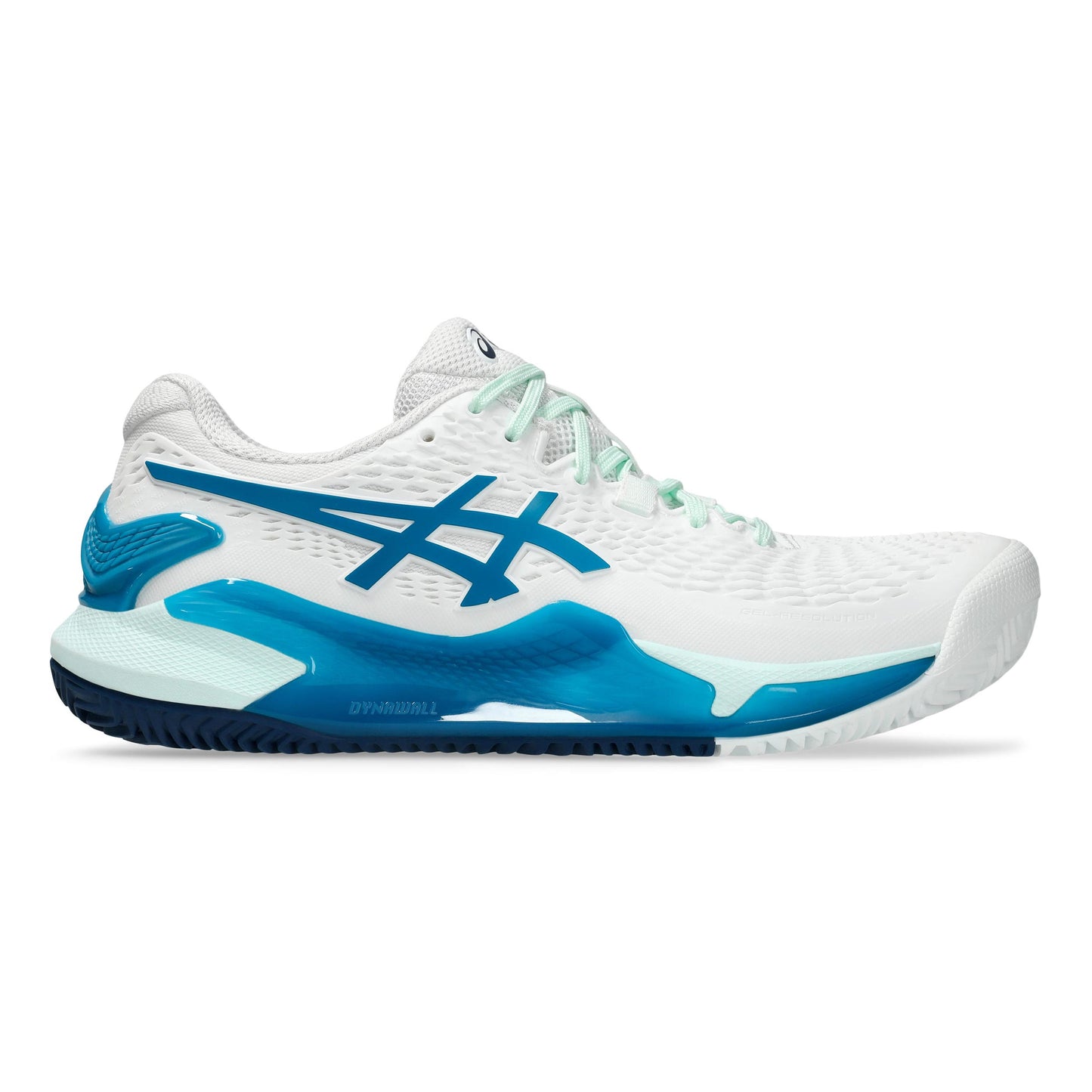 ASICS Gel-Resolution 9 Sandplatzschuh Damen - weiß, blau