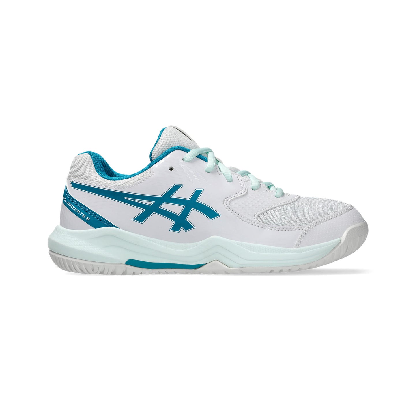 ASICS Gel-Dedicate 8 GS Allcourtschuh Kinder - weiß, petrol