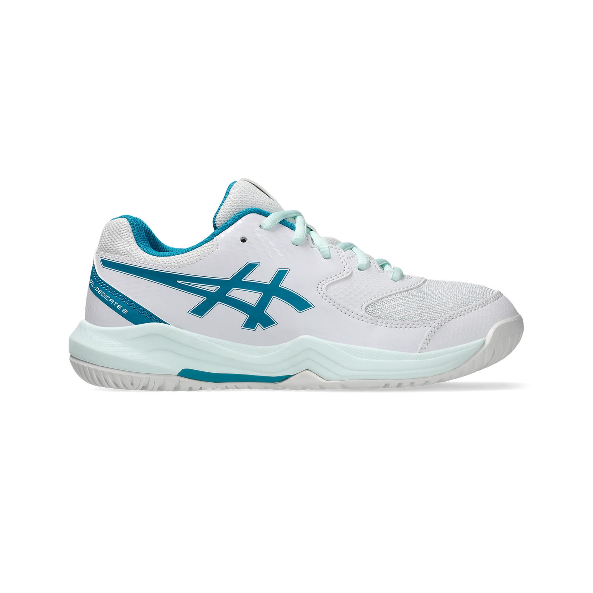 ASICS Gel-Dedicate 8 GS Allcourtschuh Kinder - weiß, petrol