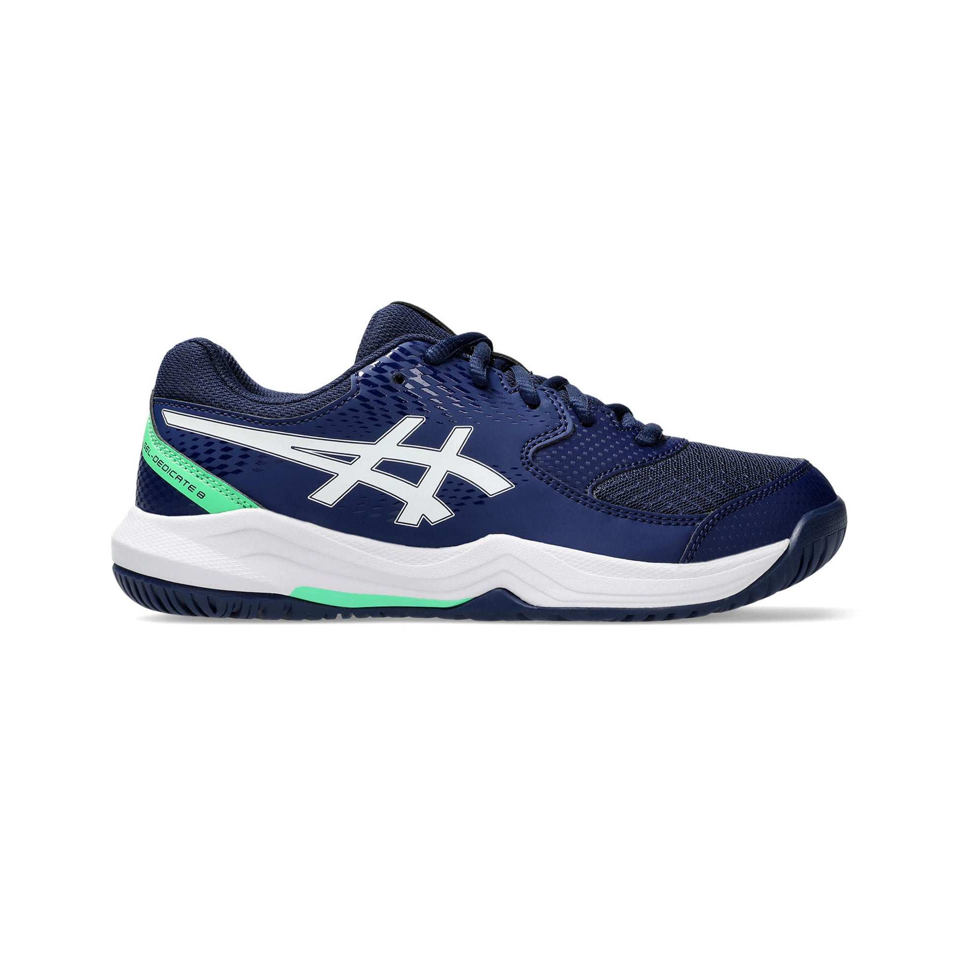 ASICS Gel-Dedicate 8 GS Allcourtschuh Kinder - blau, weiß