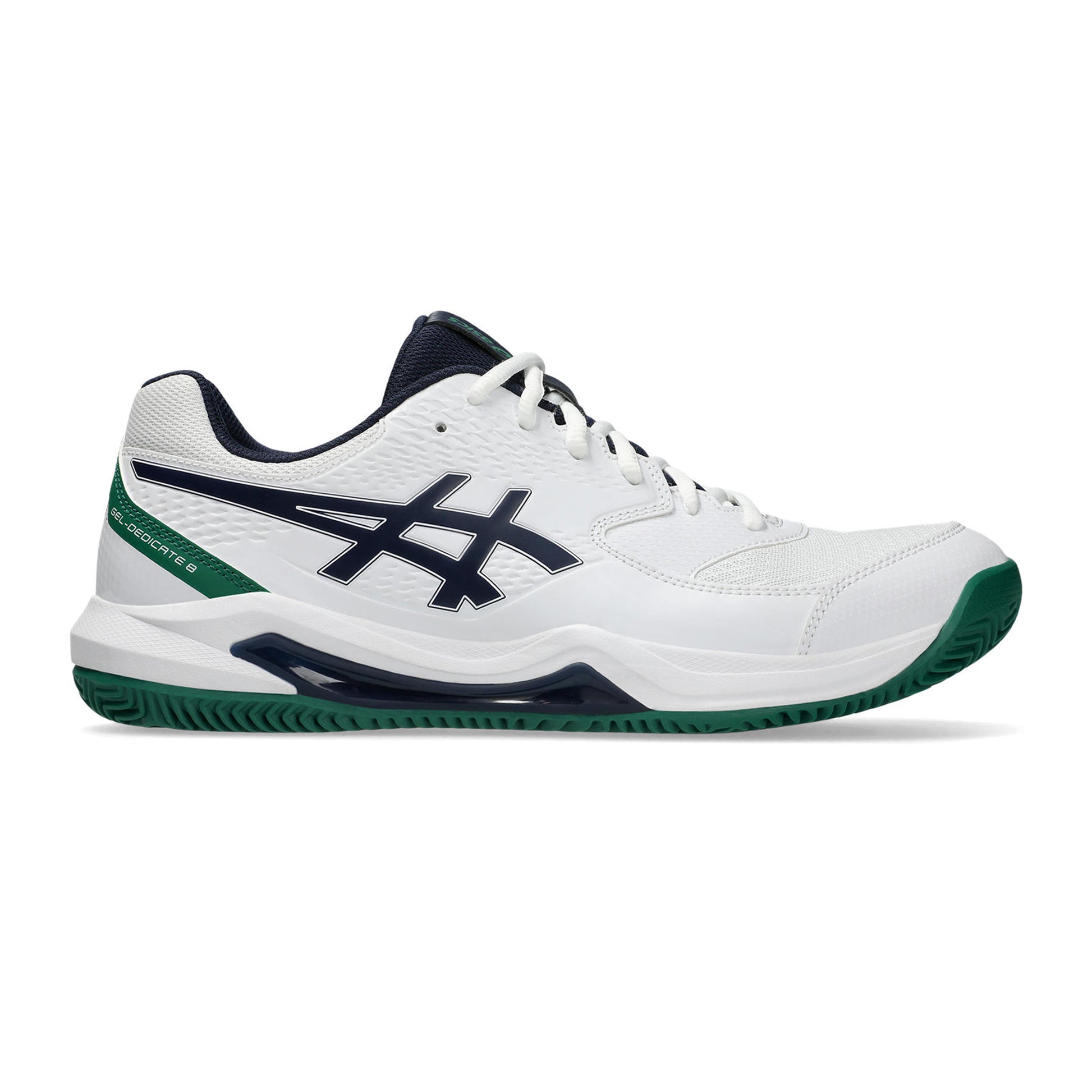 ASICS Gel-Dedicate 8 Sandplatzschuh Herren - weiß, grün