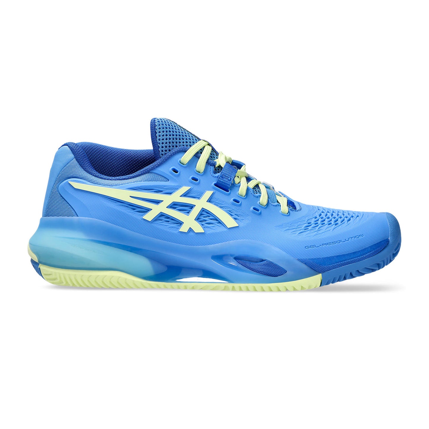 ASICS Gel-Resolution X Sandplatzschuh Damen - blau, limette