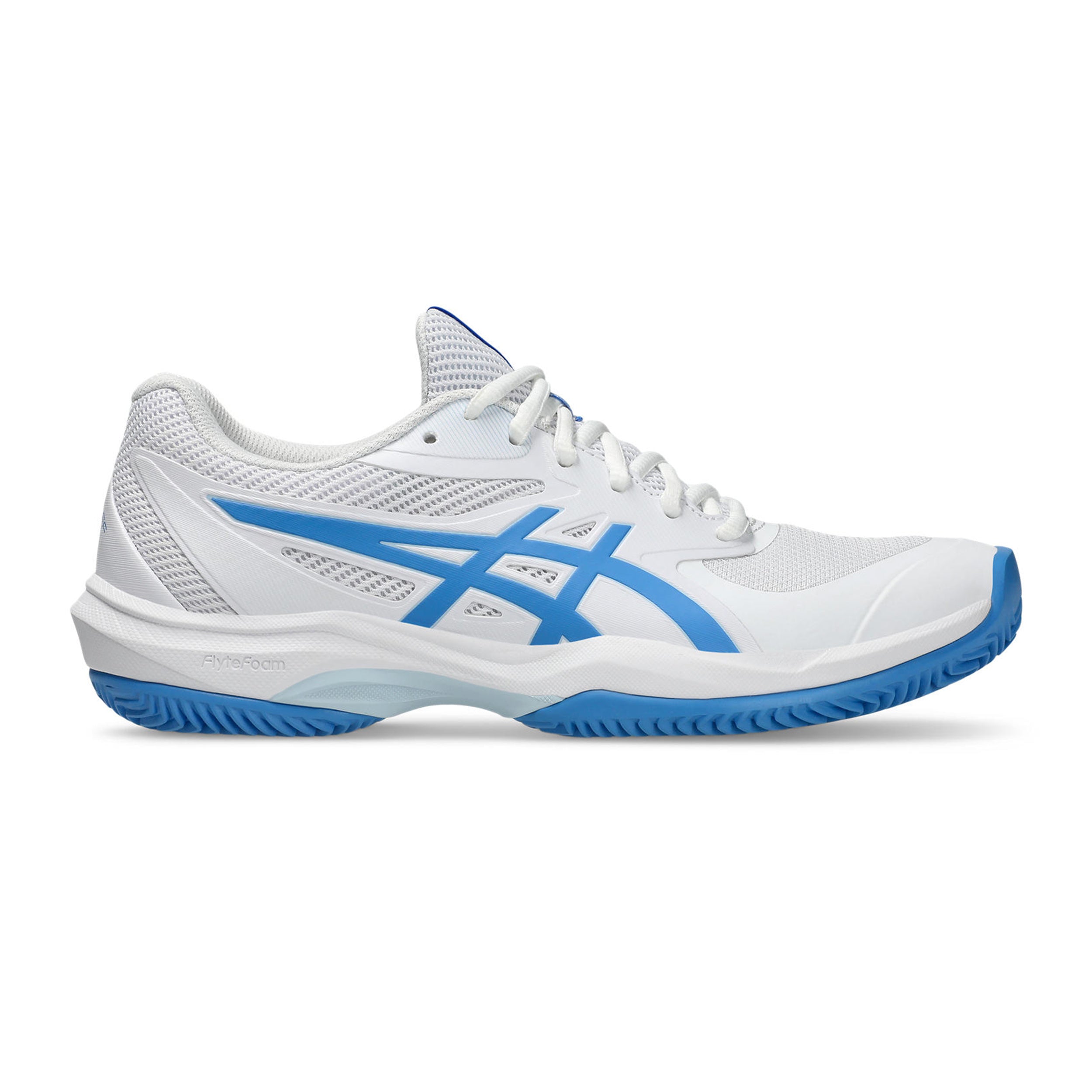 ASICS Game FF Sandplatzschuh Damen - weiß, blau