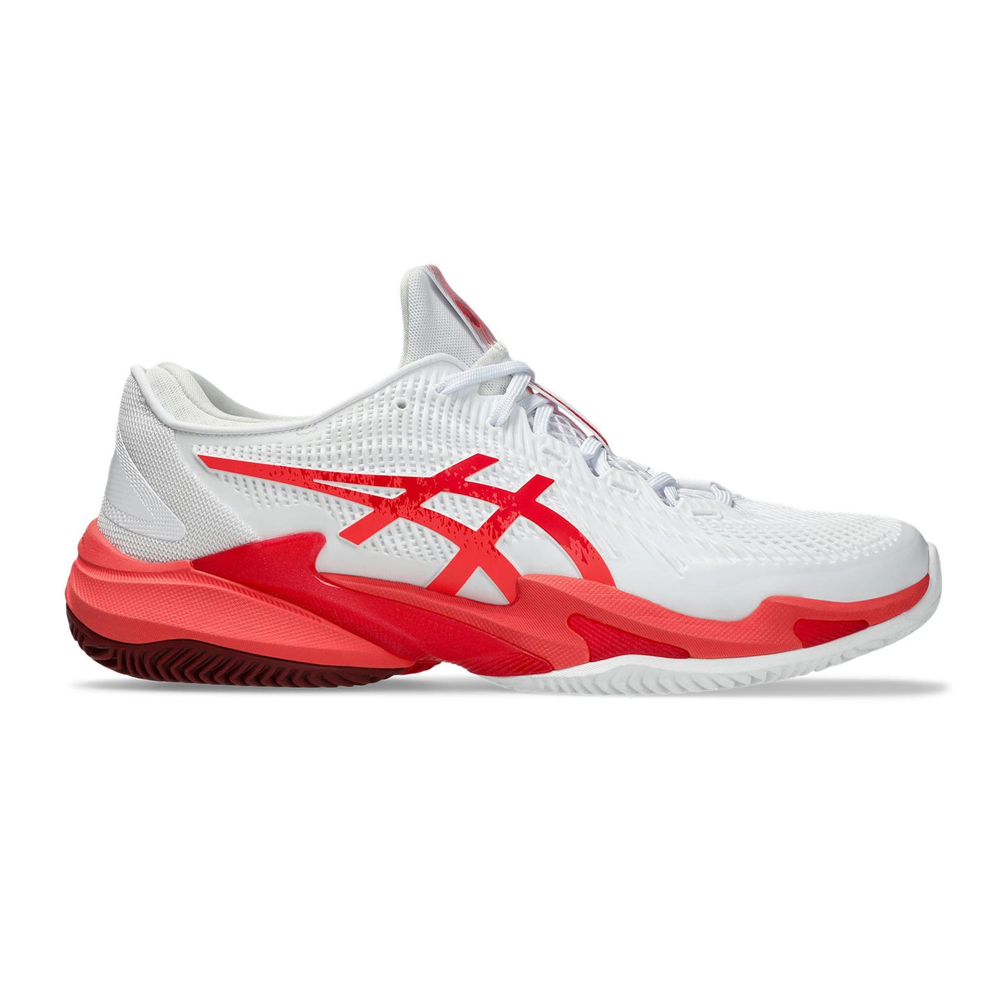 ASICS Court FF 3 Novak Sandplatzschuh Herren - weiß, koralle