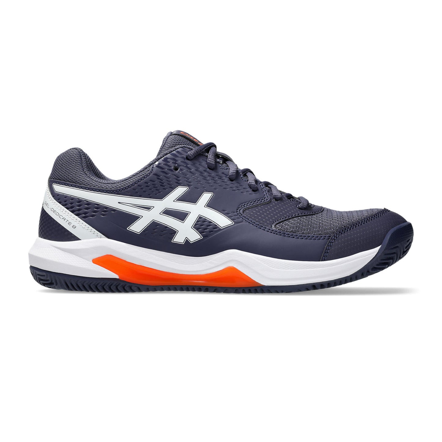 ASICS Gel-Dedicate 8 Sandplatzschuh Herren - dunkelblau, orange