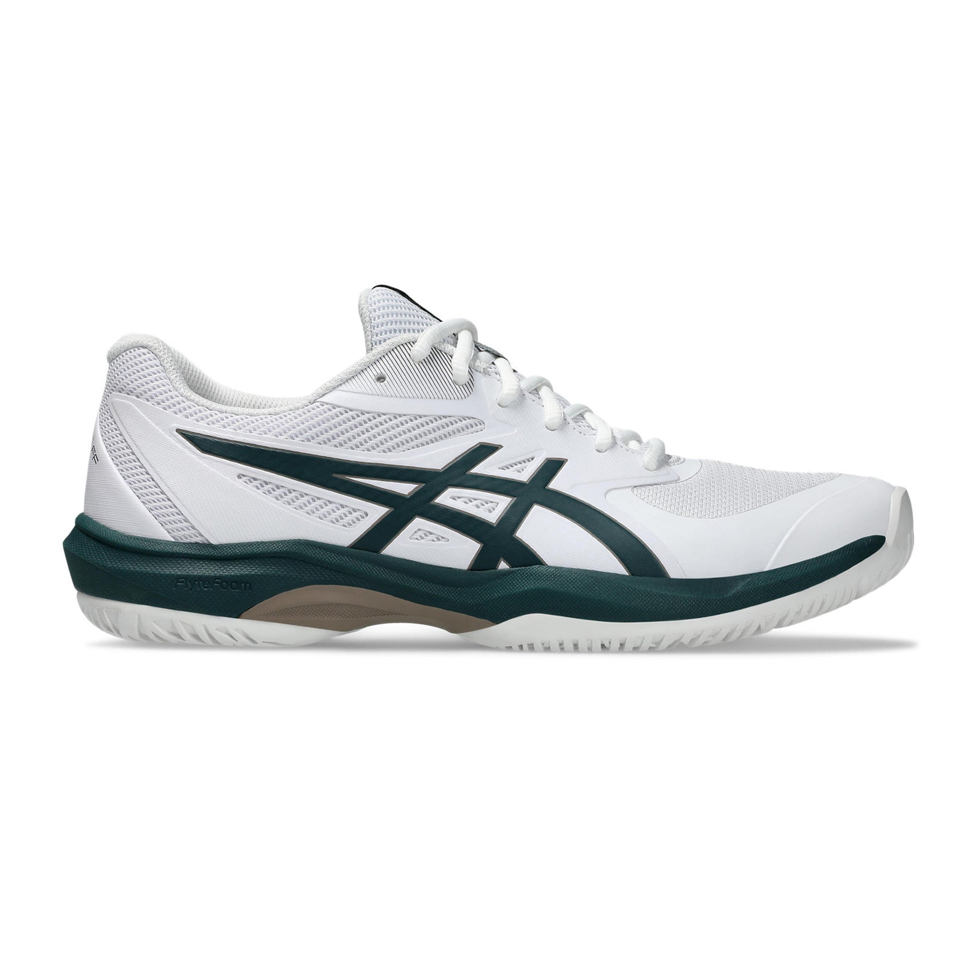 ASICS Game FF Allcourtschuh Herren - weiß, dunkelgrün