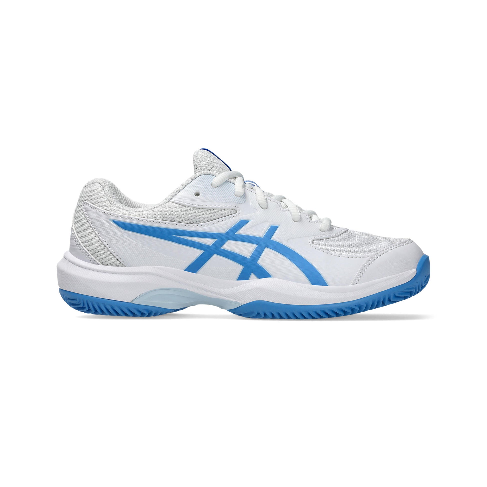 ASICS Gel-Game Gs/OC Sandplatzschuh Kinder - weiß, blau