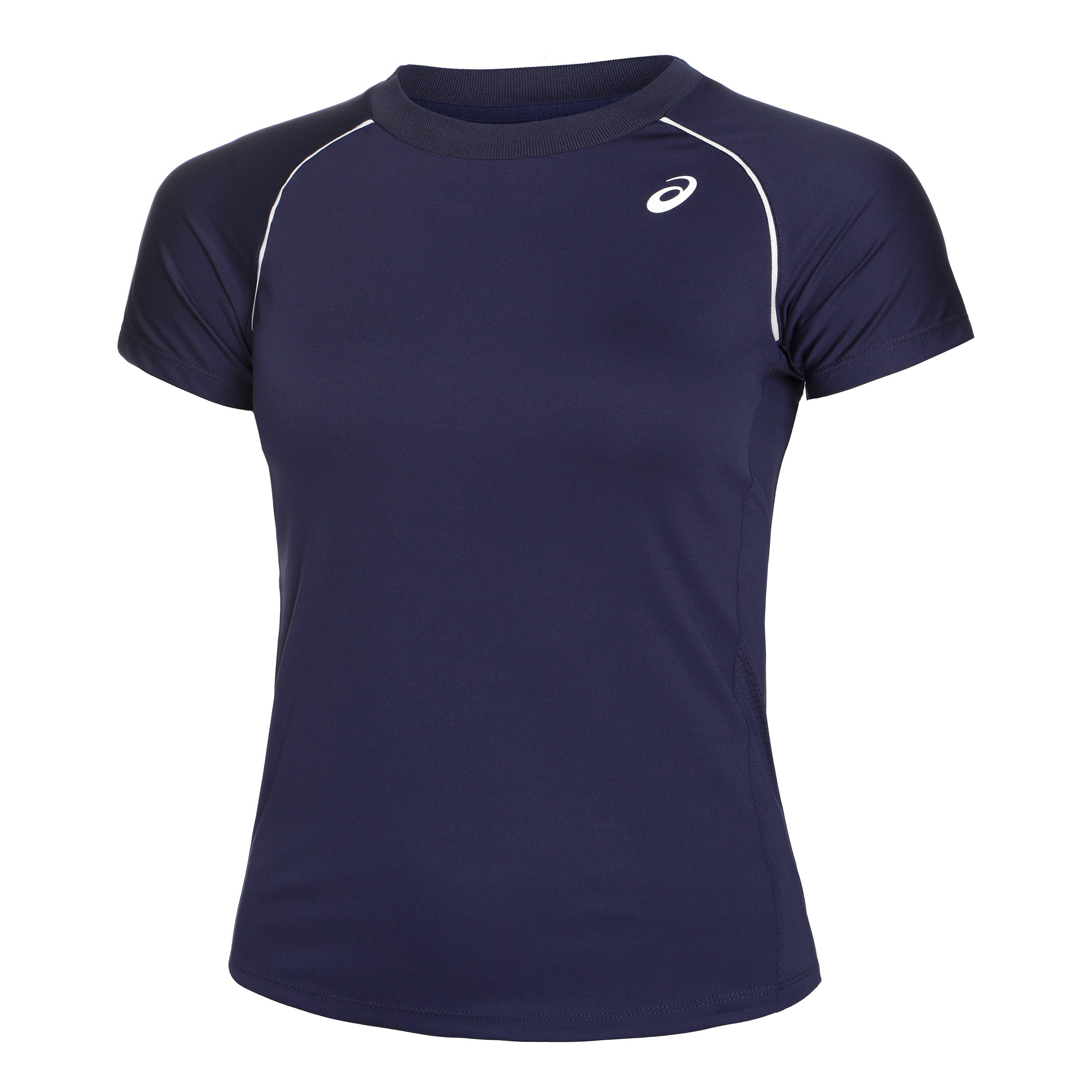 ASICS Piping T-Shirt Damen - dunkelblau, weiß