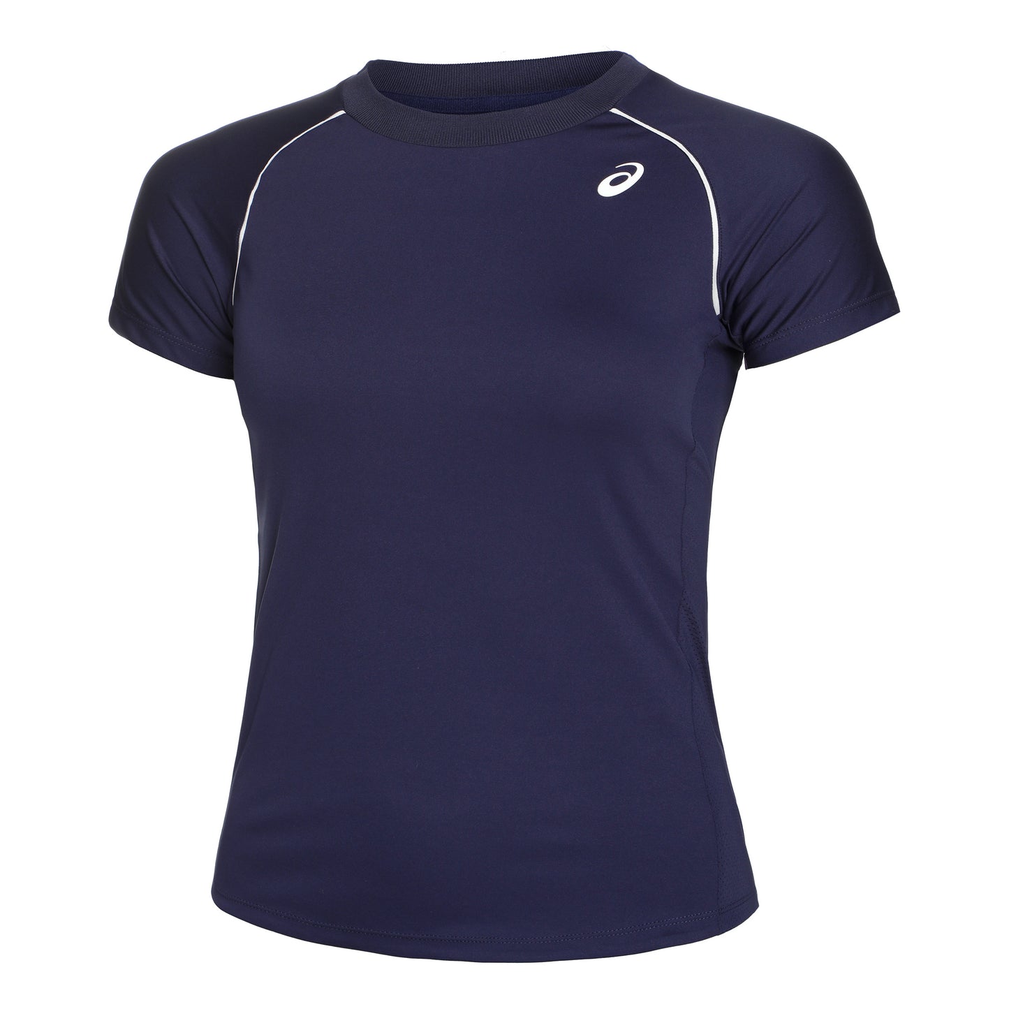 ASICS Piping T-Shirt Damen - dunkelblau, weiß