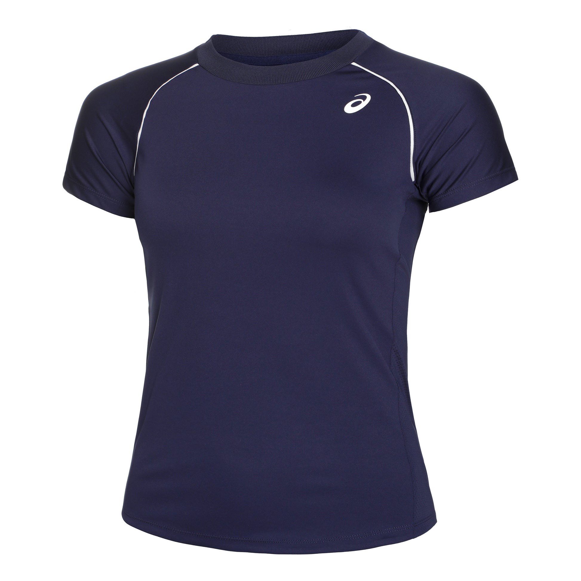 ASICS Piping T-Shirt Damen - dunkelblau, weiß