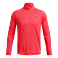 Tech Textured Half-Zip Longsleeve Herren - rot,