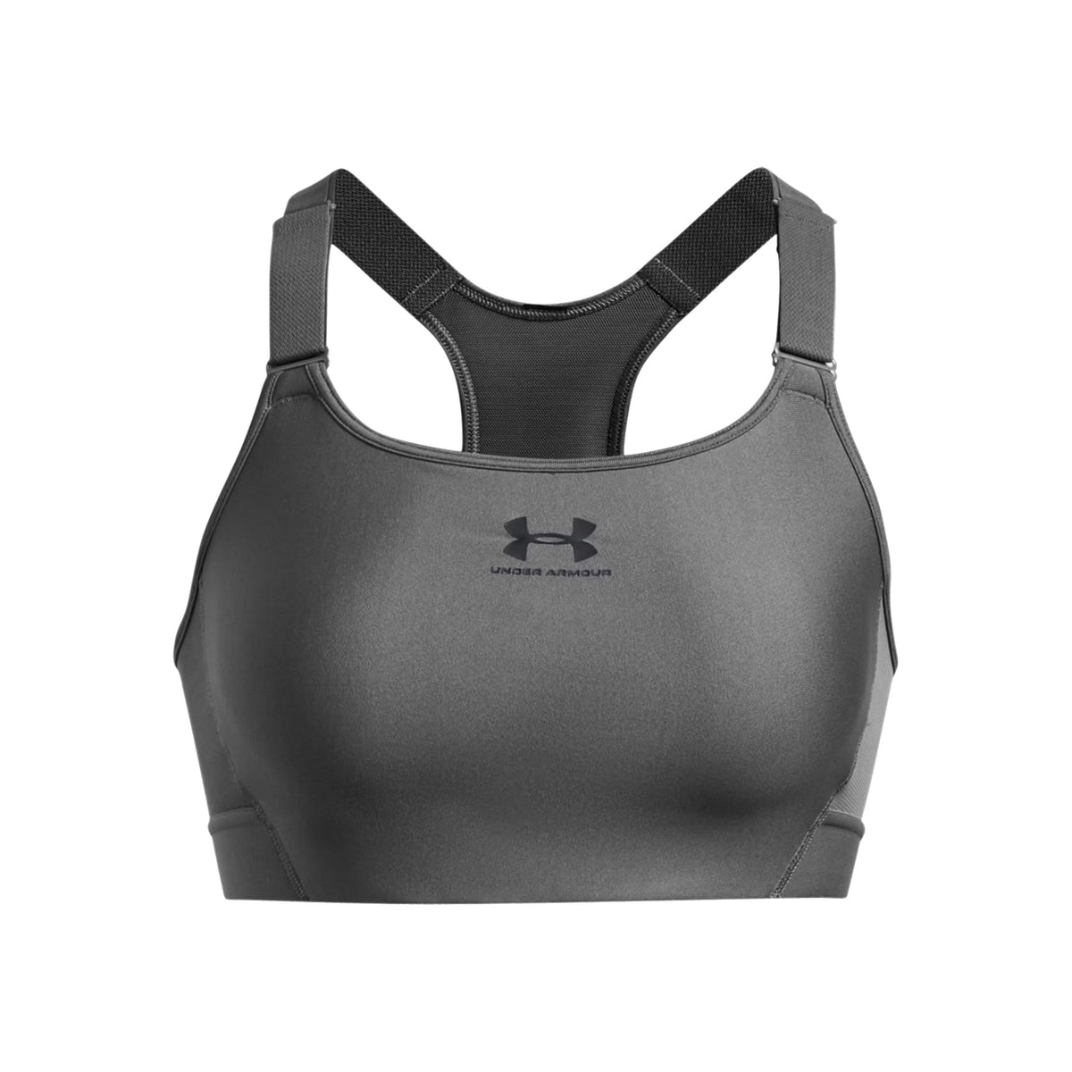 Under Armour HeatGear High Sport-BH Damen-Grau